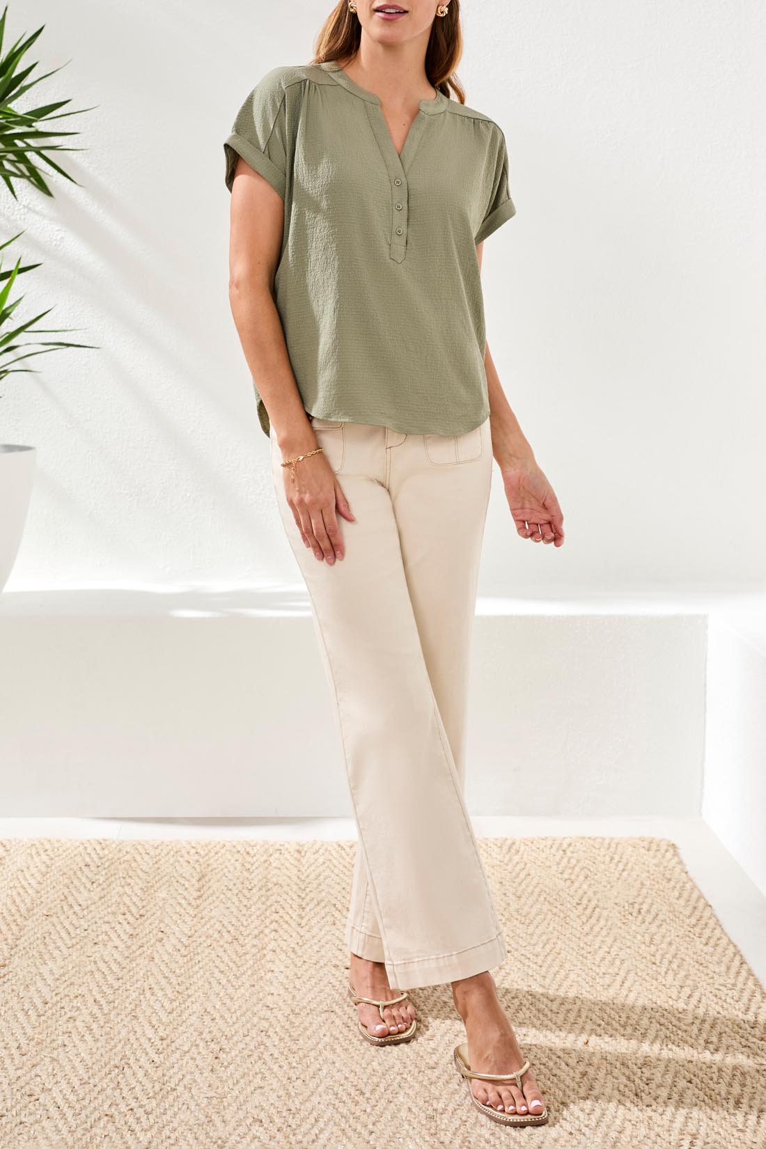 Extended Popover Blouse 6137O/5448
