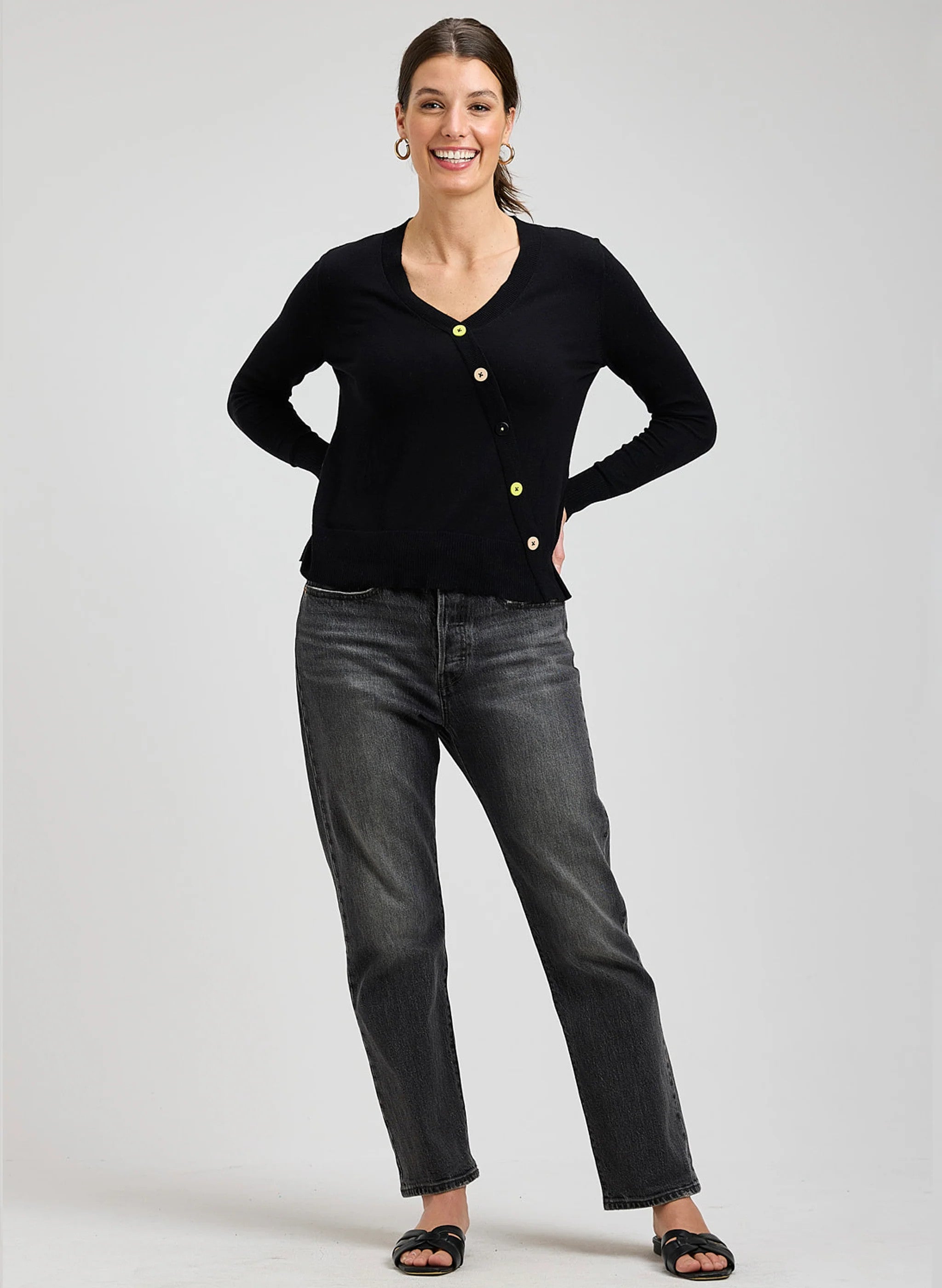 Button Angle Sweater ZP8402U