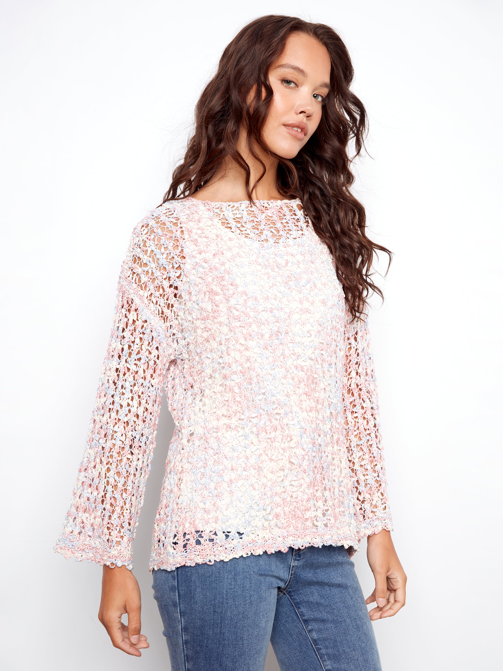 3/4 Sleeve Space Dye C2617RS/262C