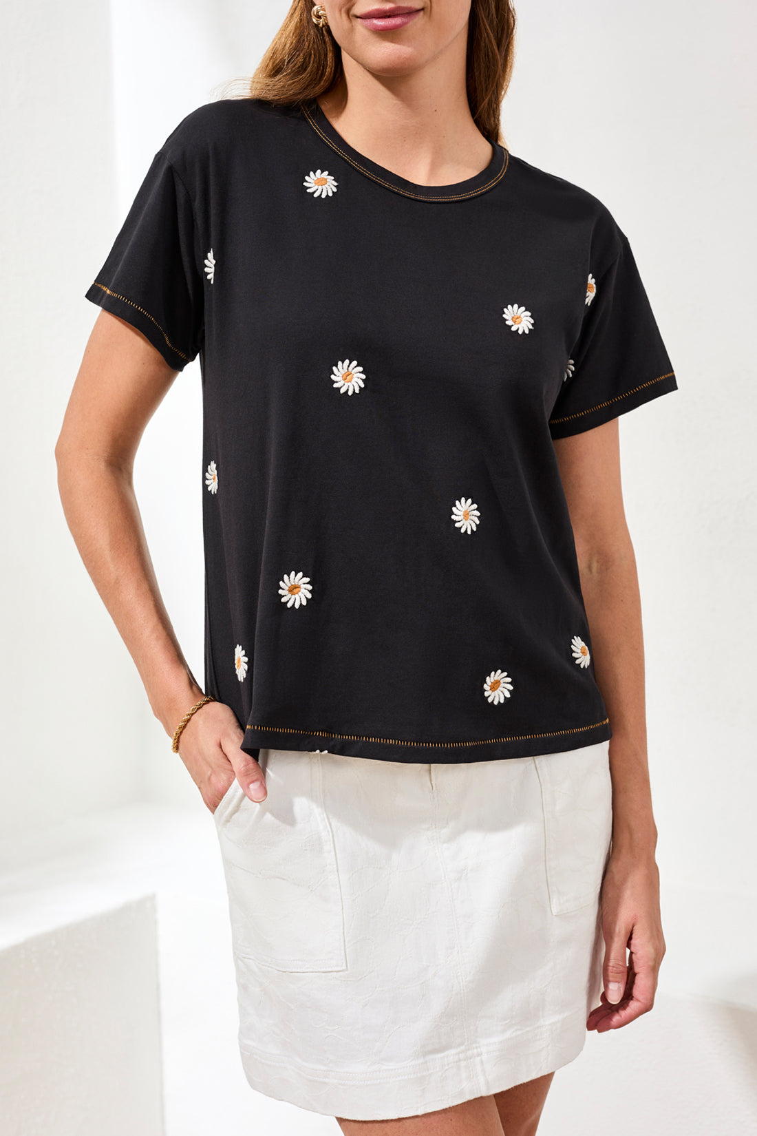 Top With Embroidery 3043O/8451