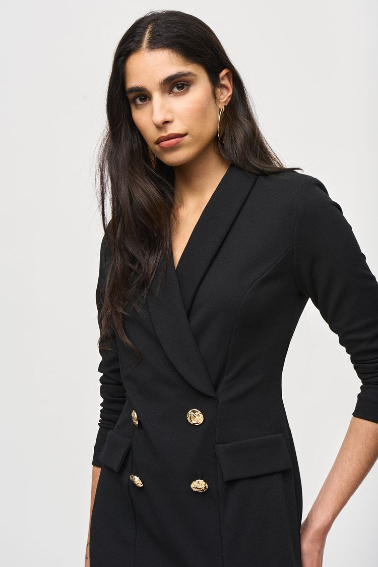 Scuba Crepe Blazer Dress 243146