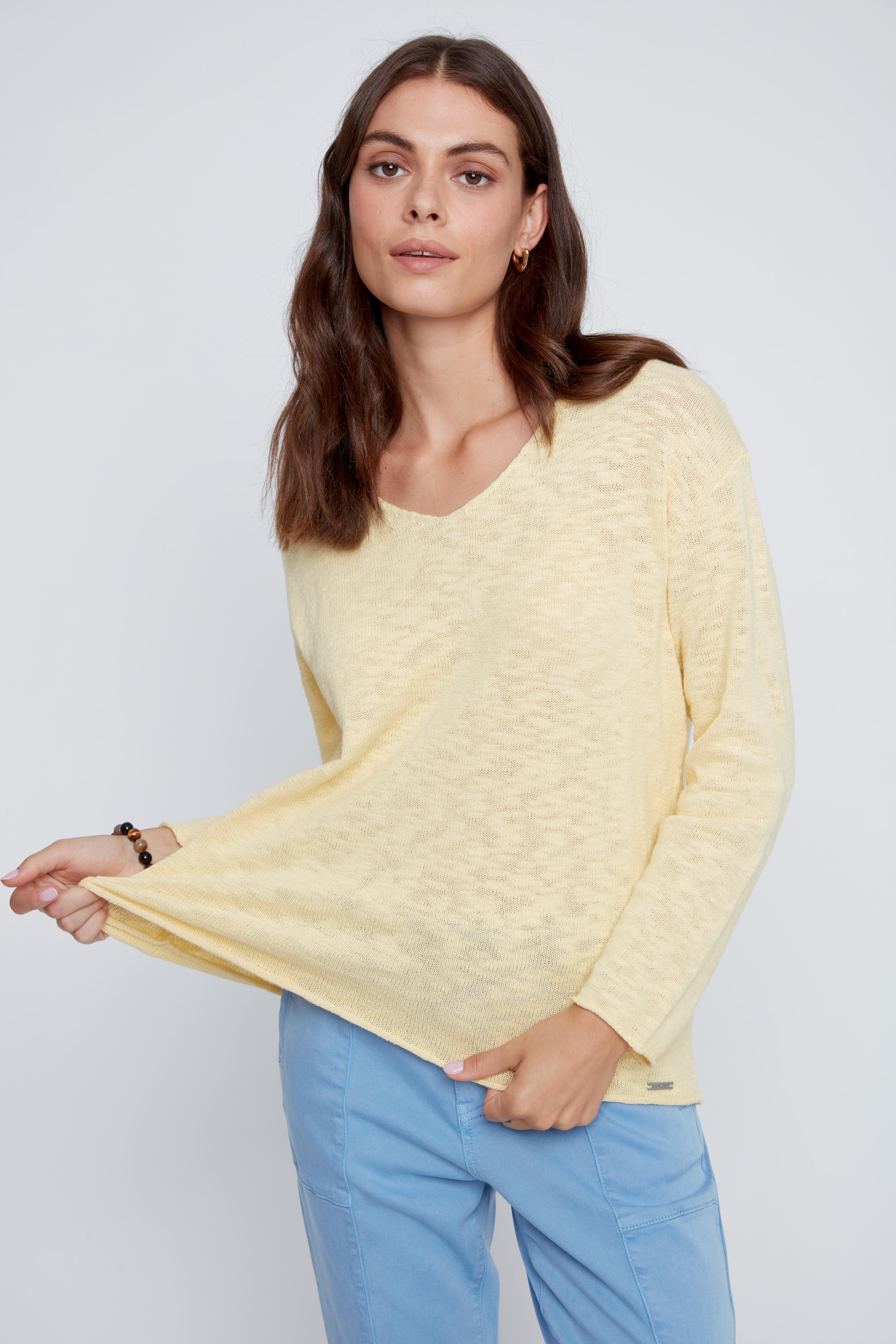 100% Cotton V-Neck Sweater 2619039