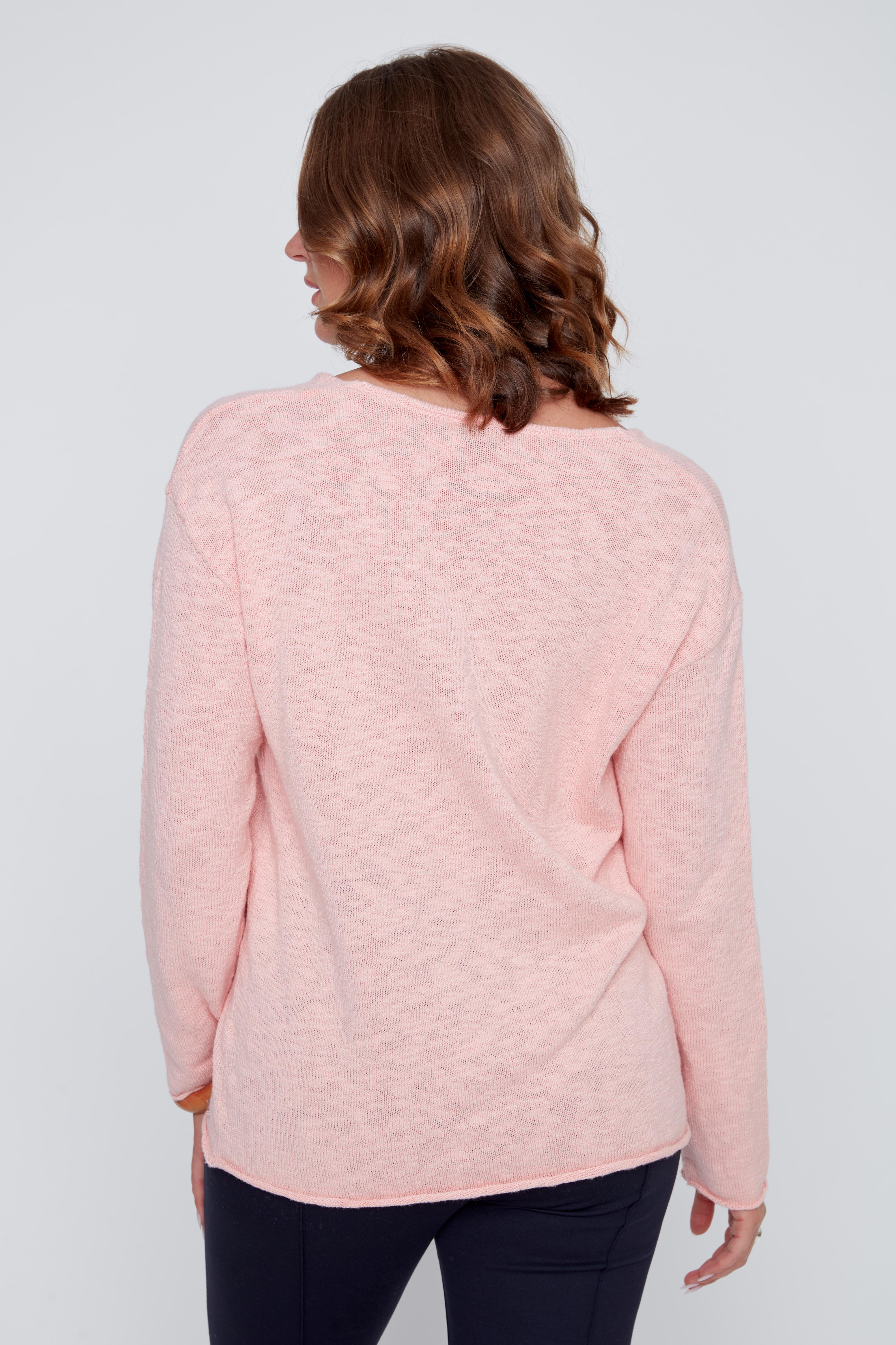 100% Cotton V-Neck Sweater 2619039