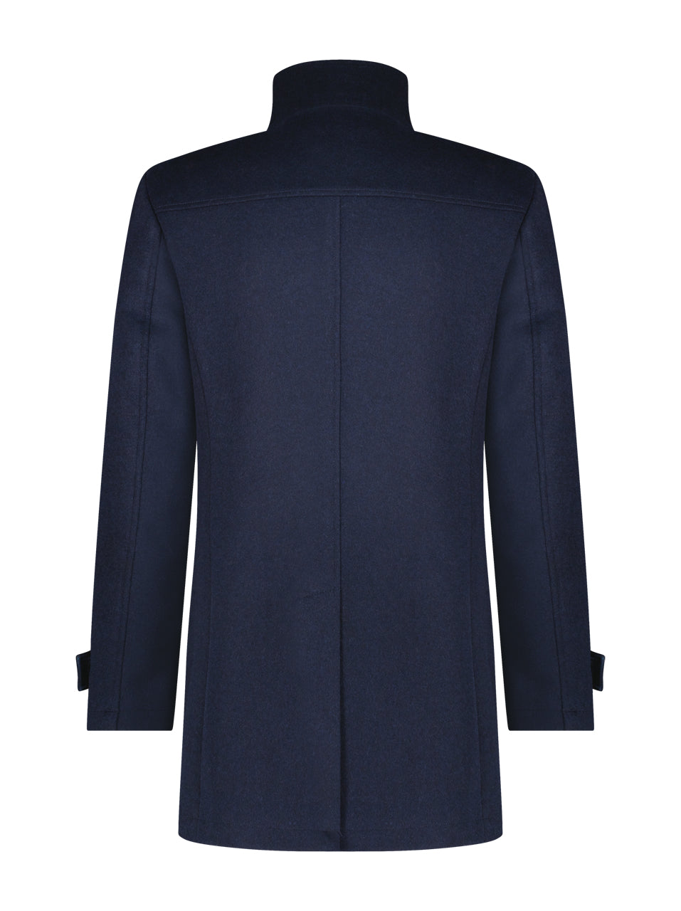 Navy Funnel Neck Coat 27-166