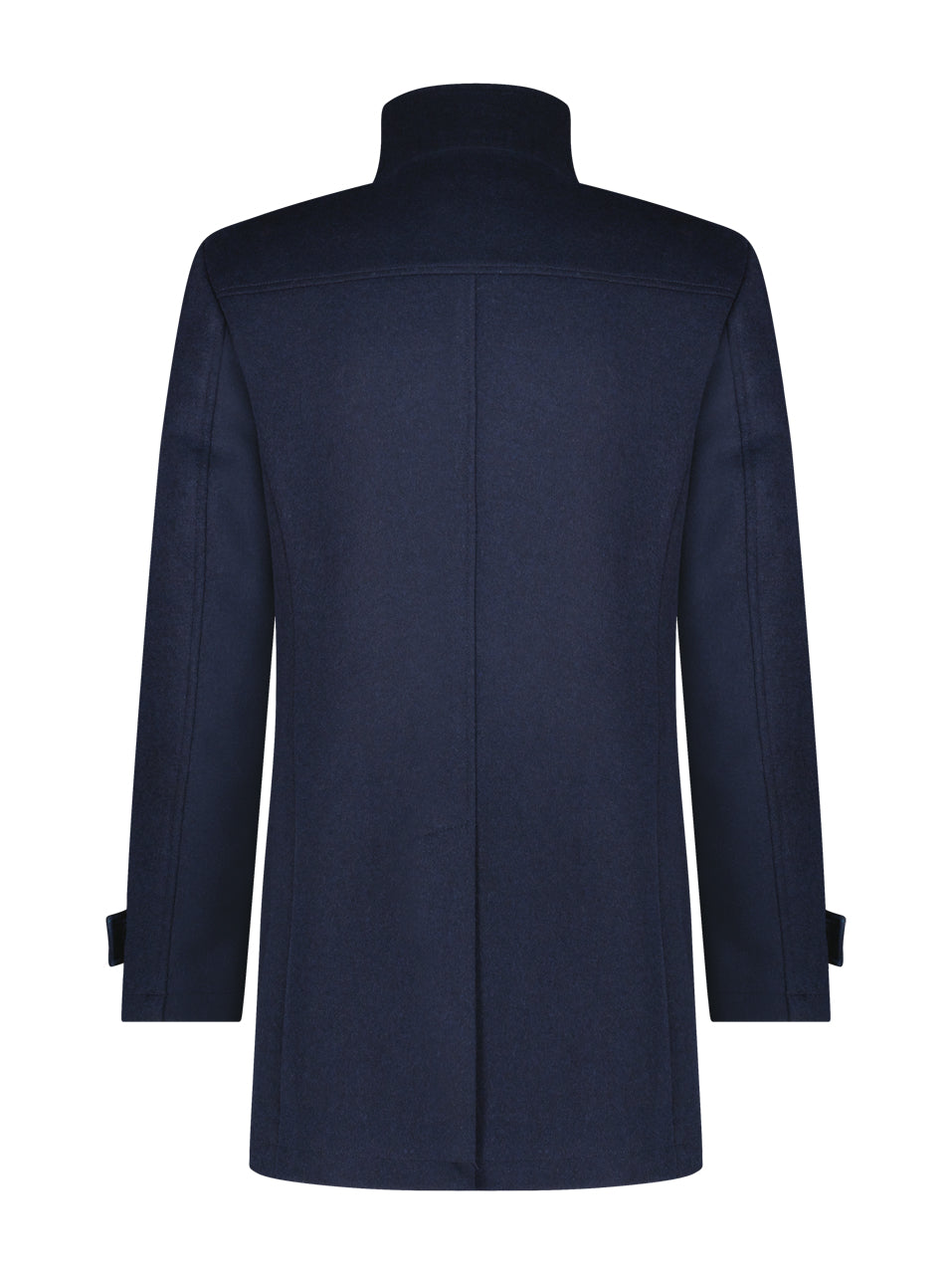 Navy Funnel Neck Coat 27-166