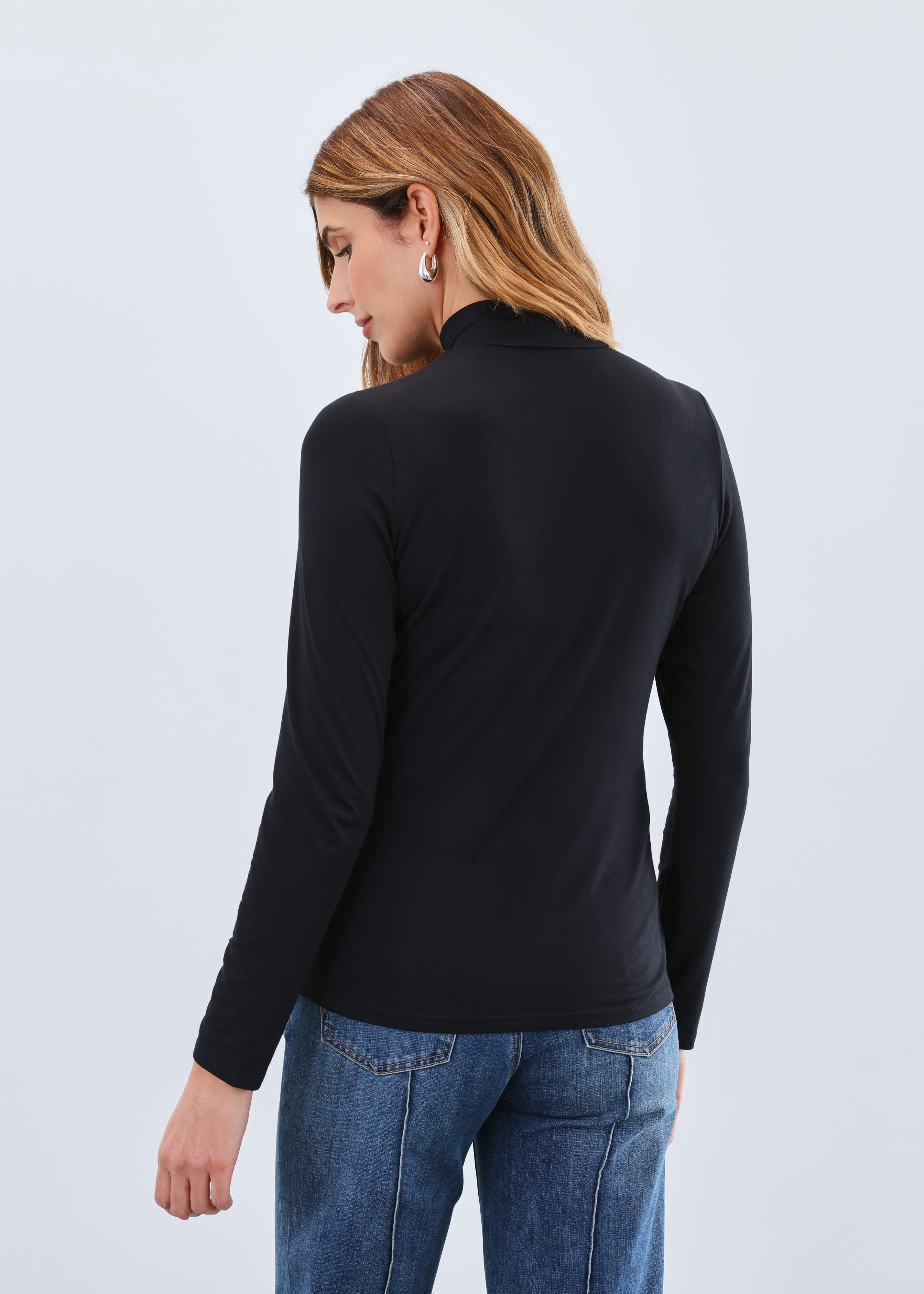 Long Sleeve Mock Neck Top 3056756