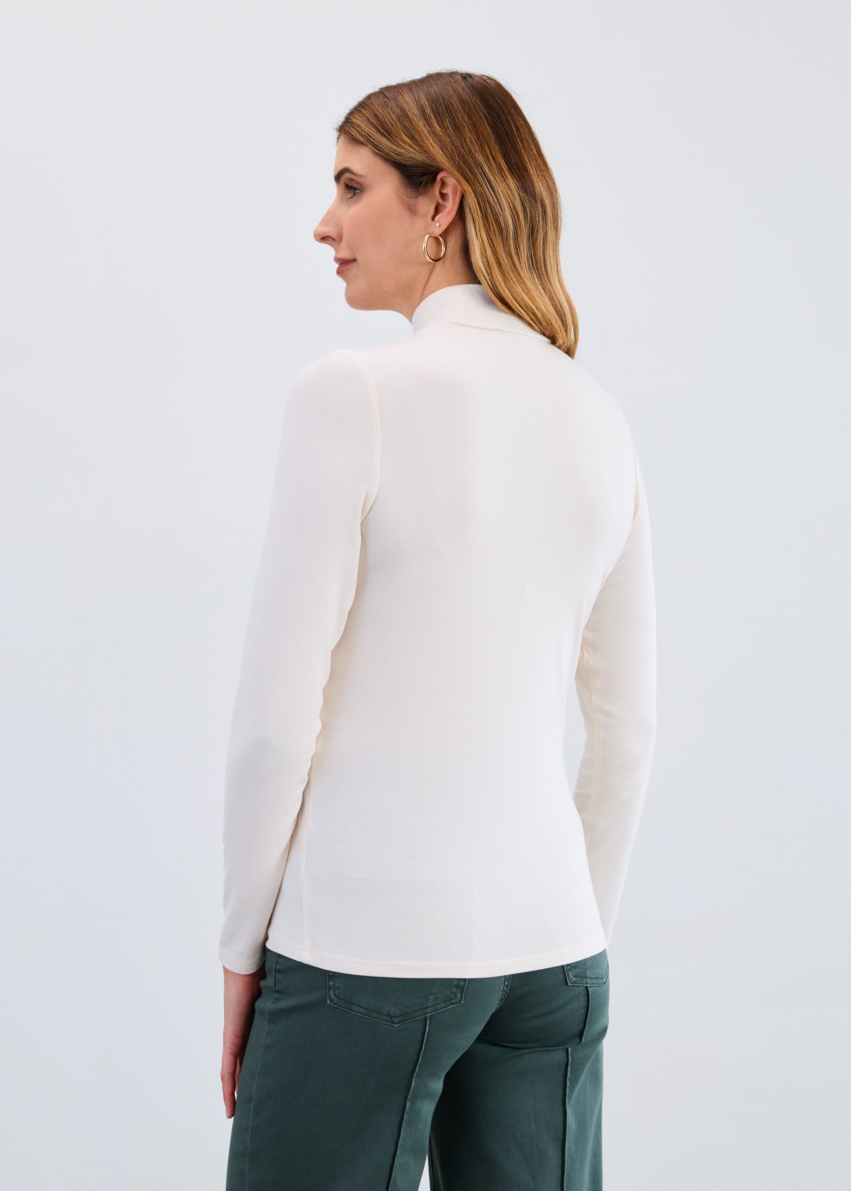 Long Sleeve Mock Neck Top 3056756