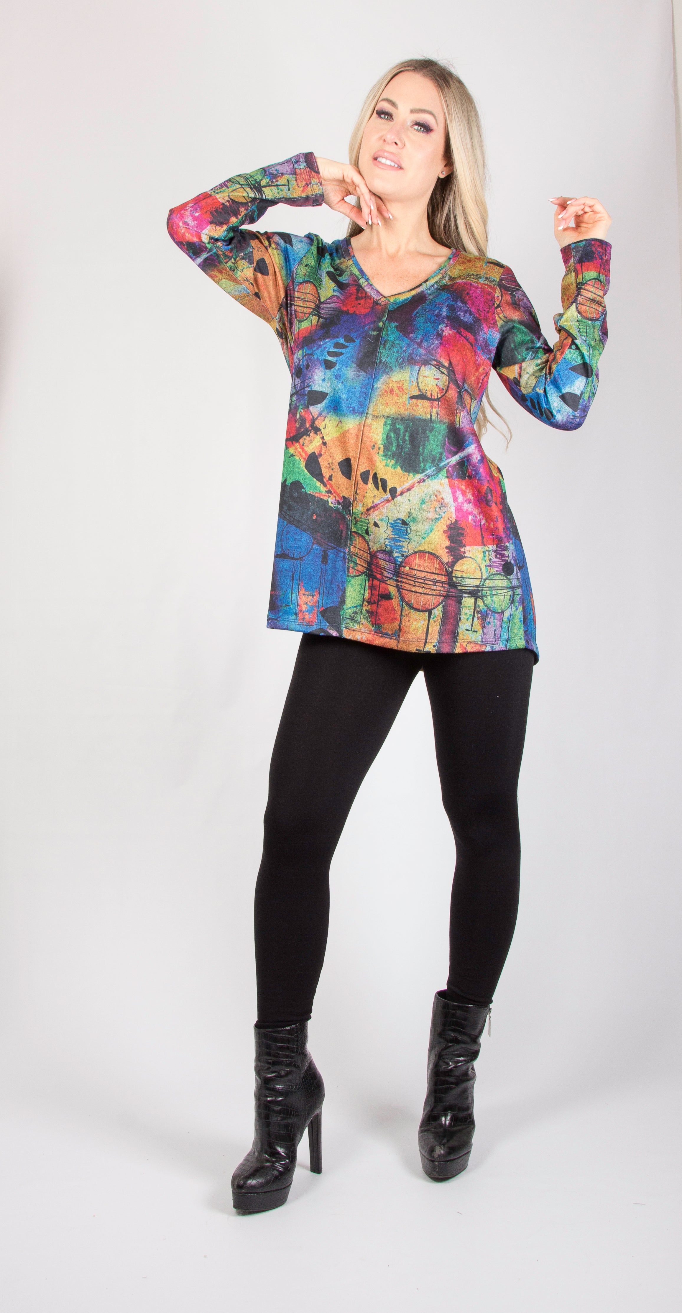 V Neck Tunic 345-4615