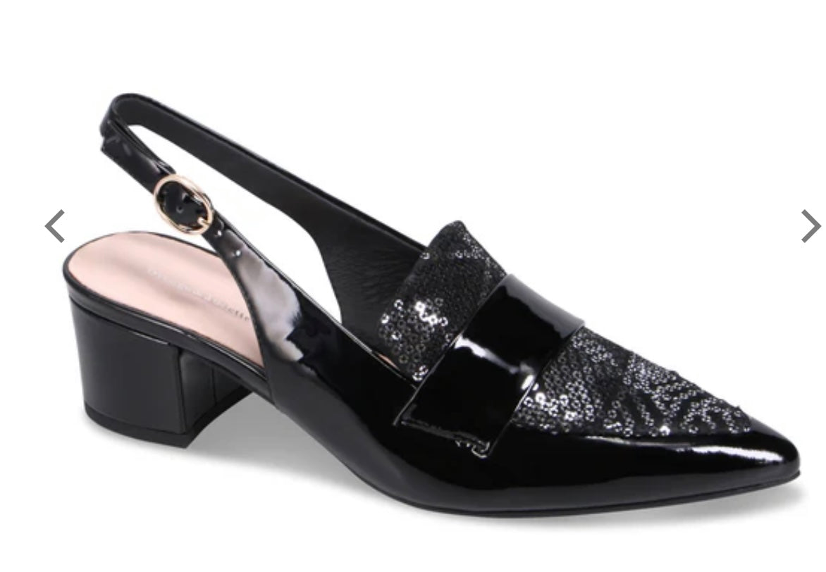 Aiday Black Sparkles Slingback