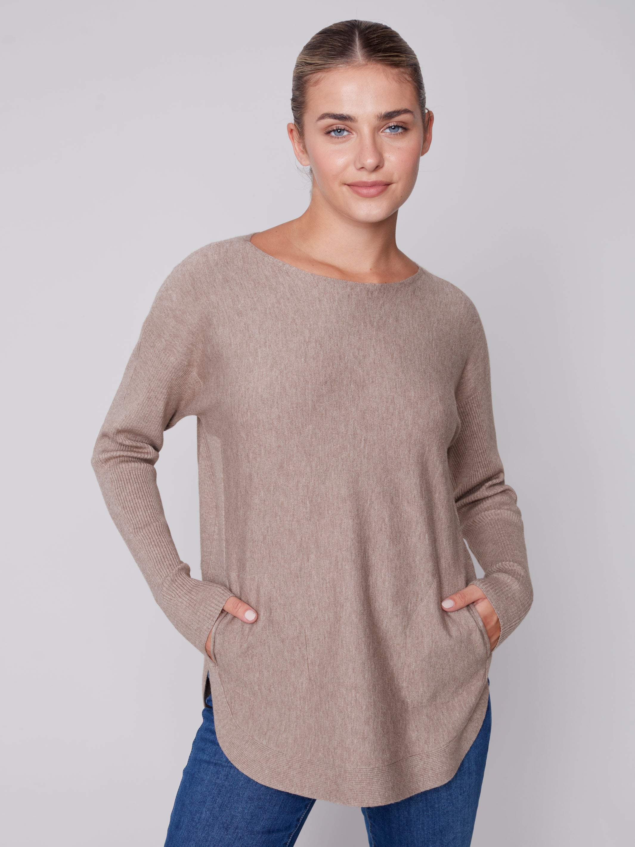 Sweater With Back Eyelit Detail C2170Y/464A