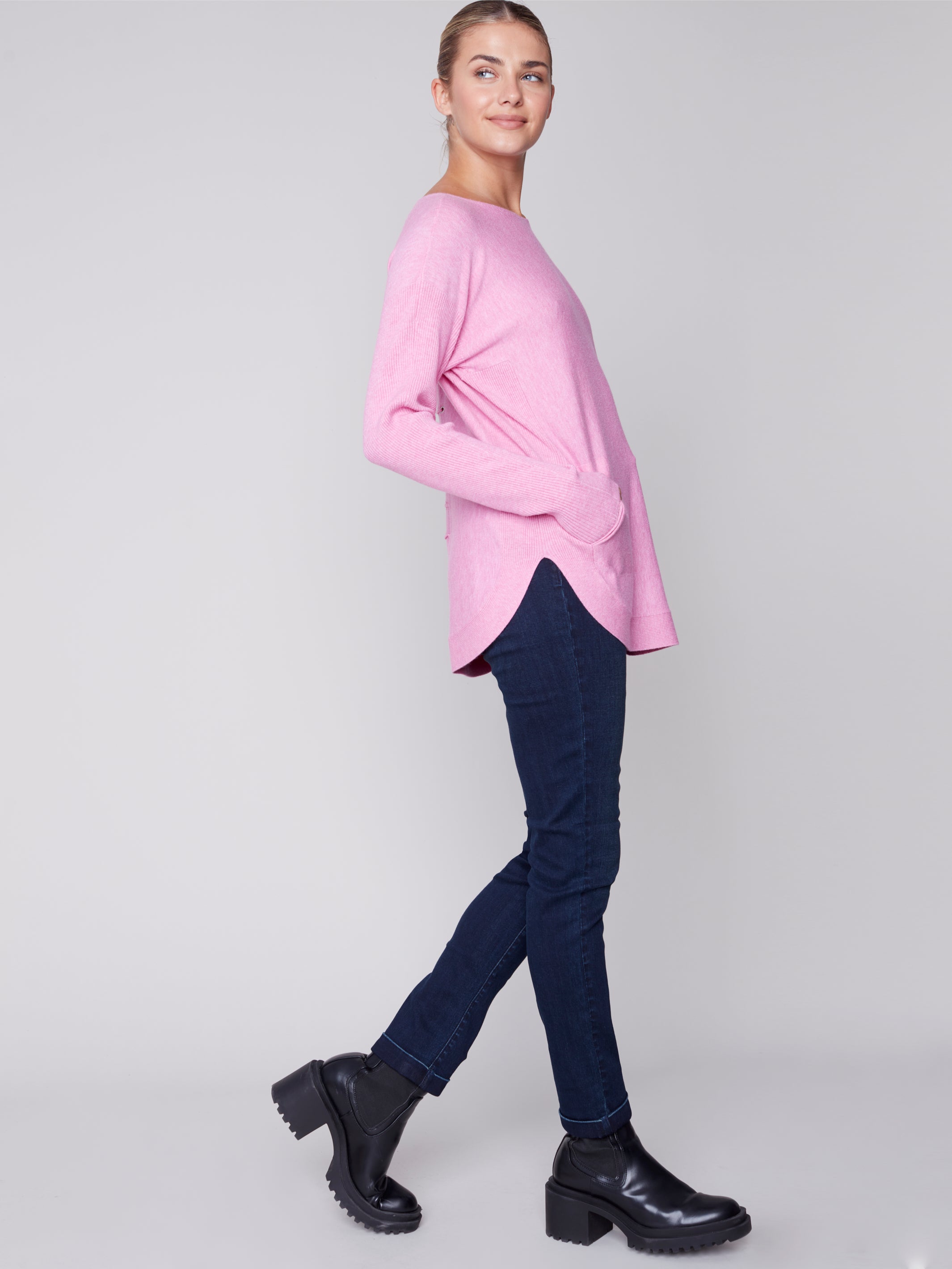 Sweater With Back Eyelit Detail C2170Y/464A