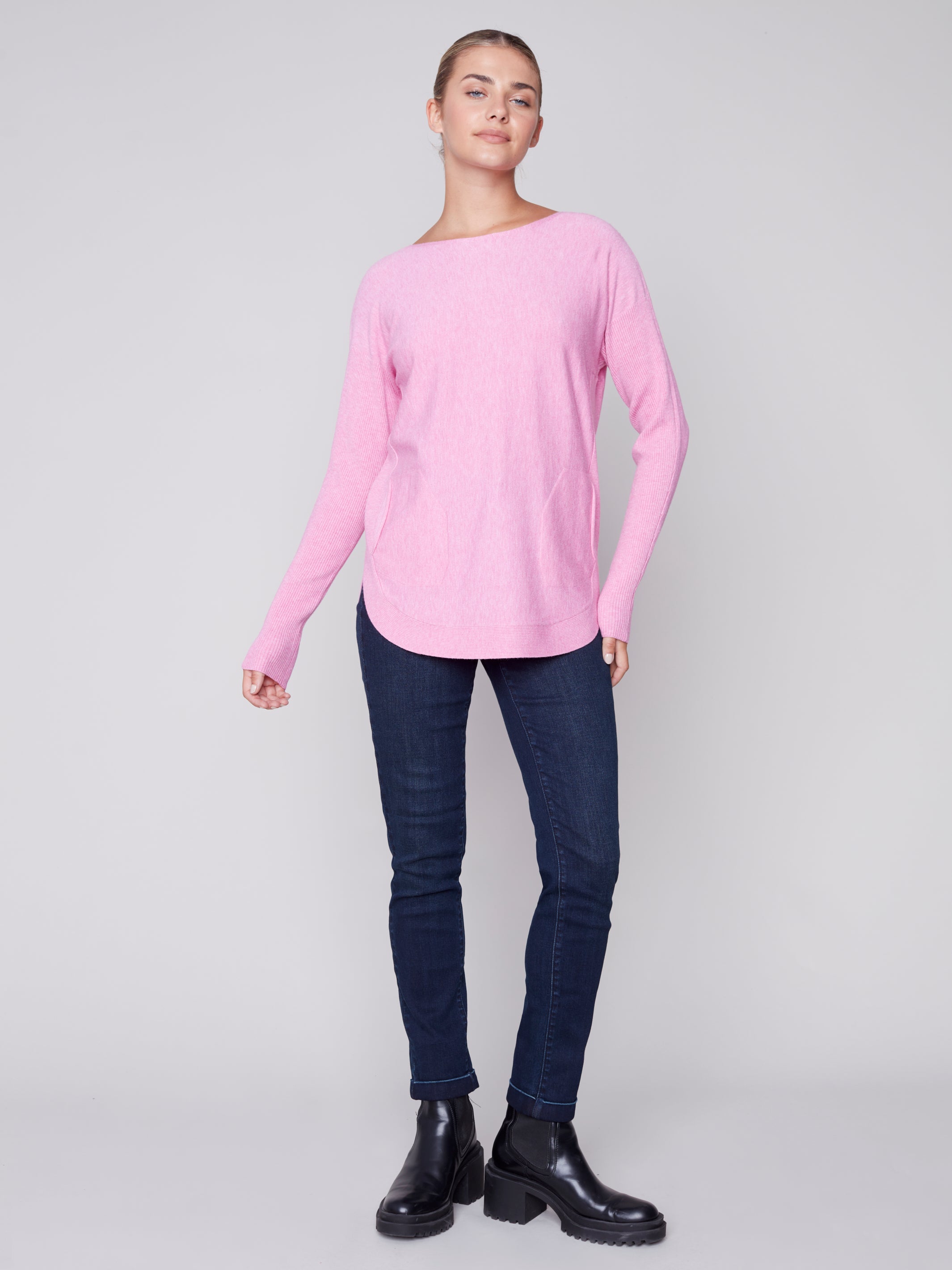 Sweater With Back Eyelit Detail C2170Y/464A