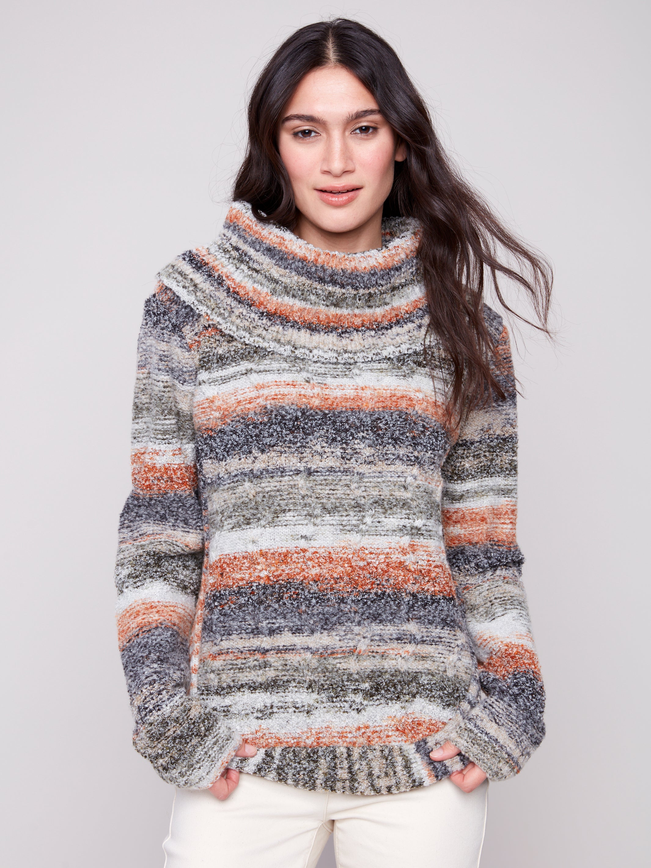 Cowl Neck Sweater C2316/423C