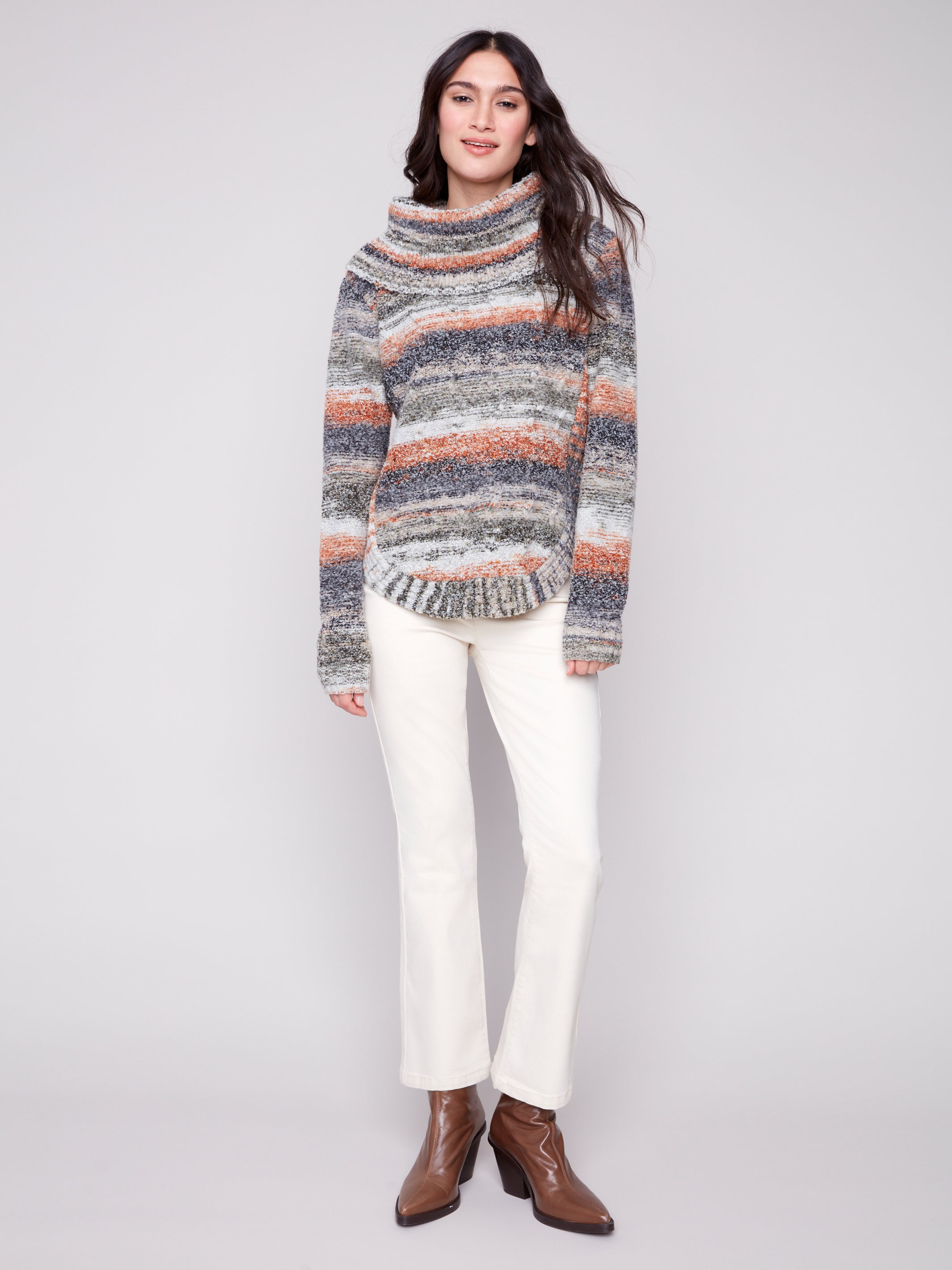 Cowl Neck Sweater C2316/423C