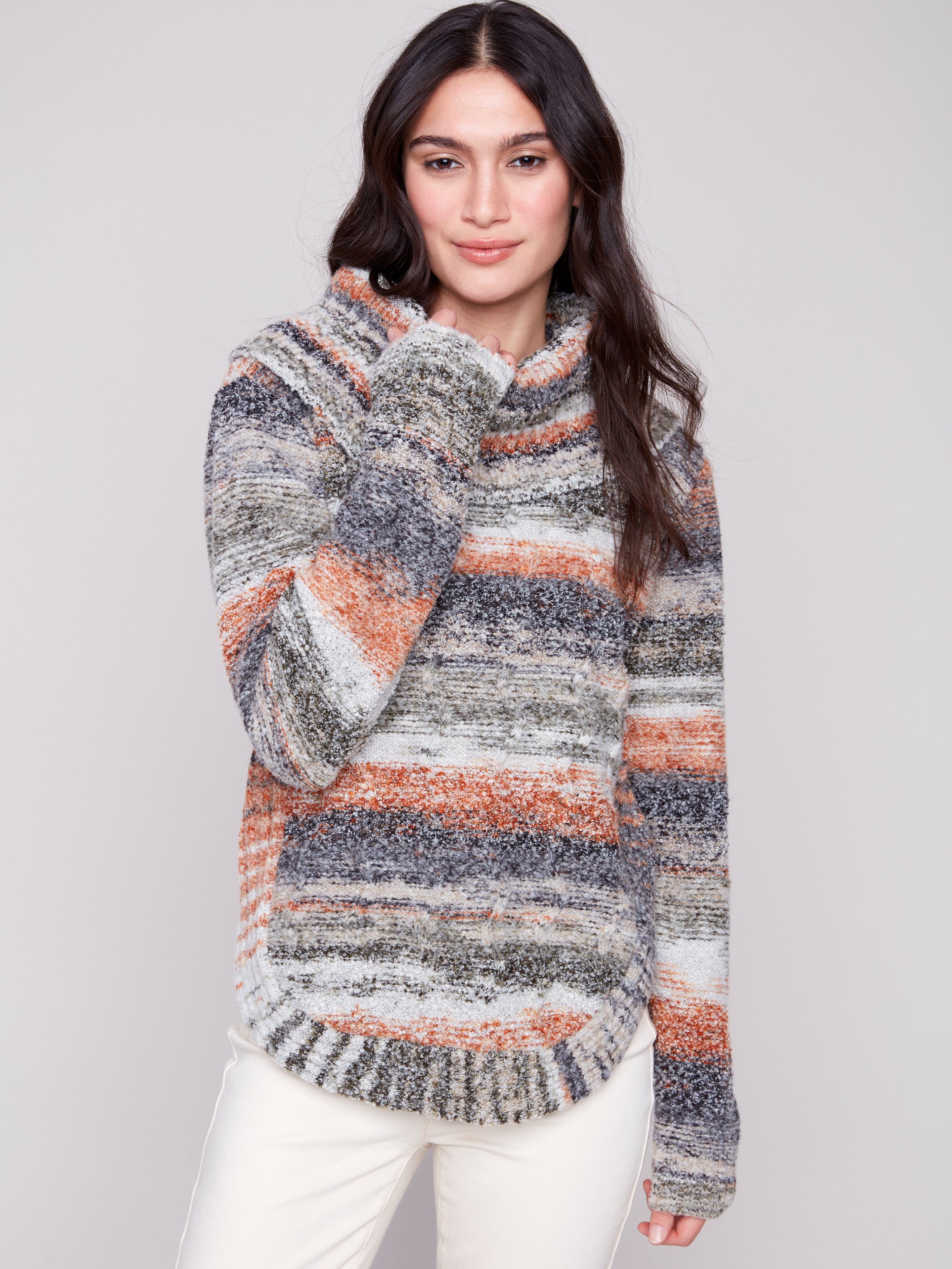 Cowl Neck Sweater C2316/423C
