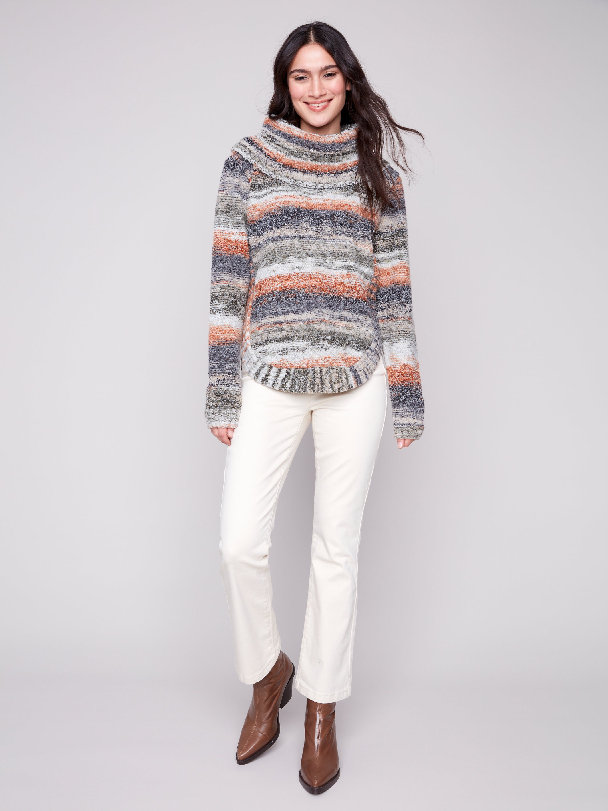 Cowl Neck Sweater C2316/423C