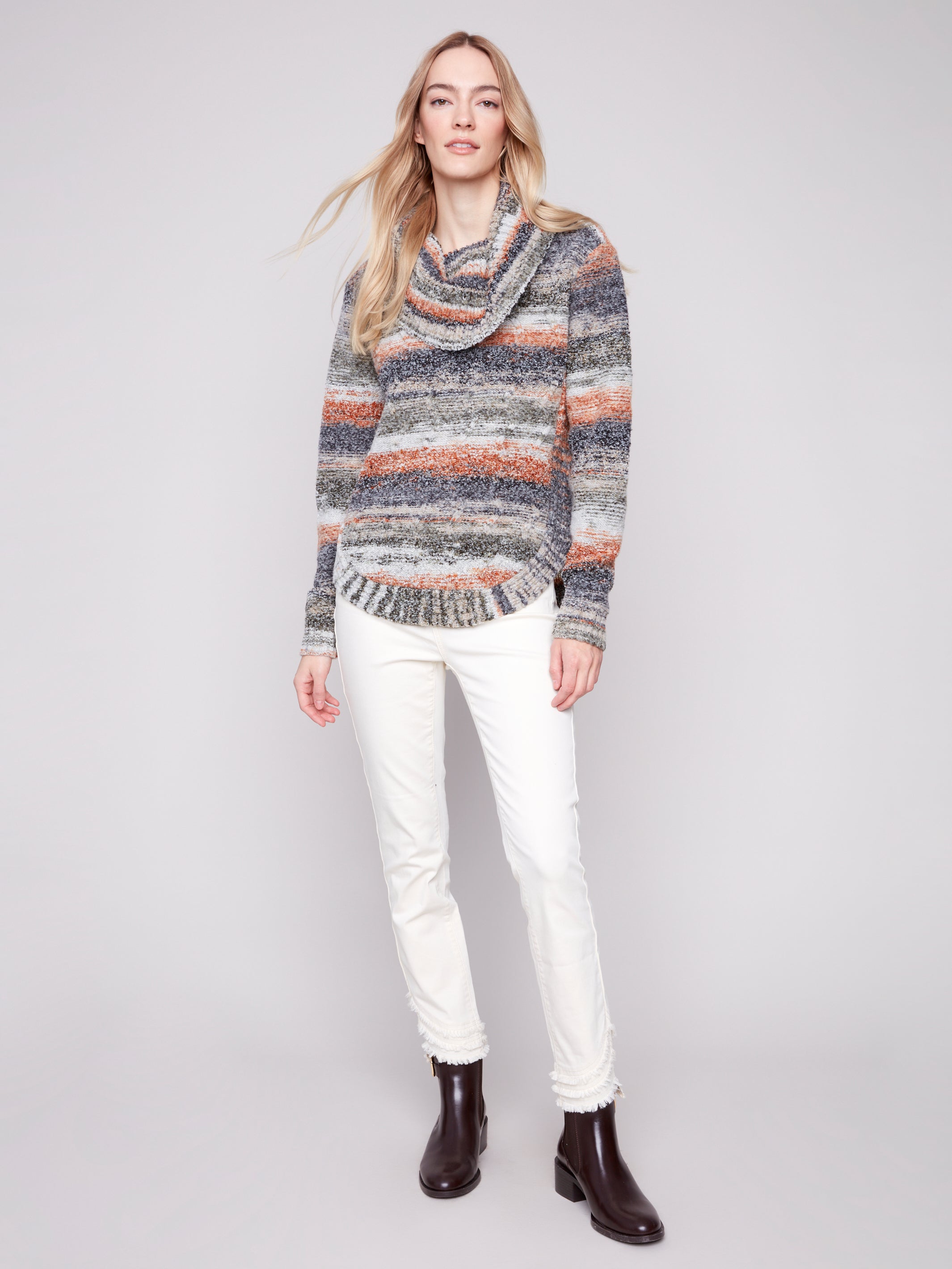 Cowl Neck Sweater C2316/423C