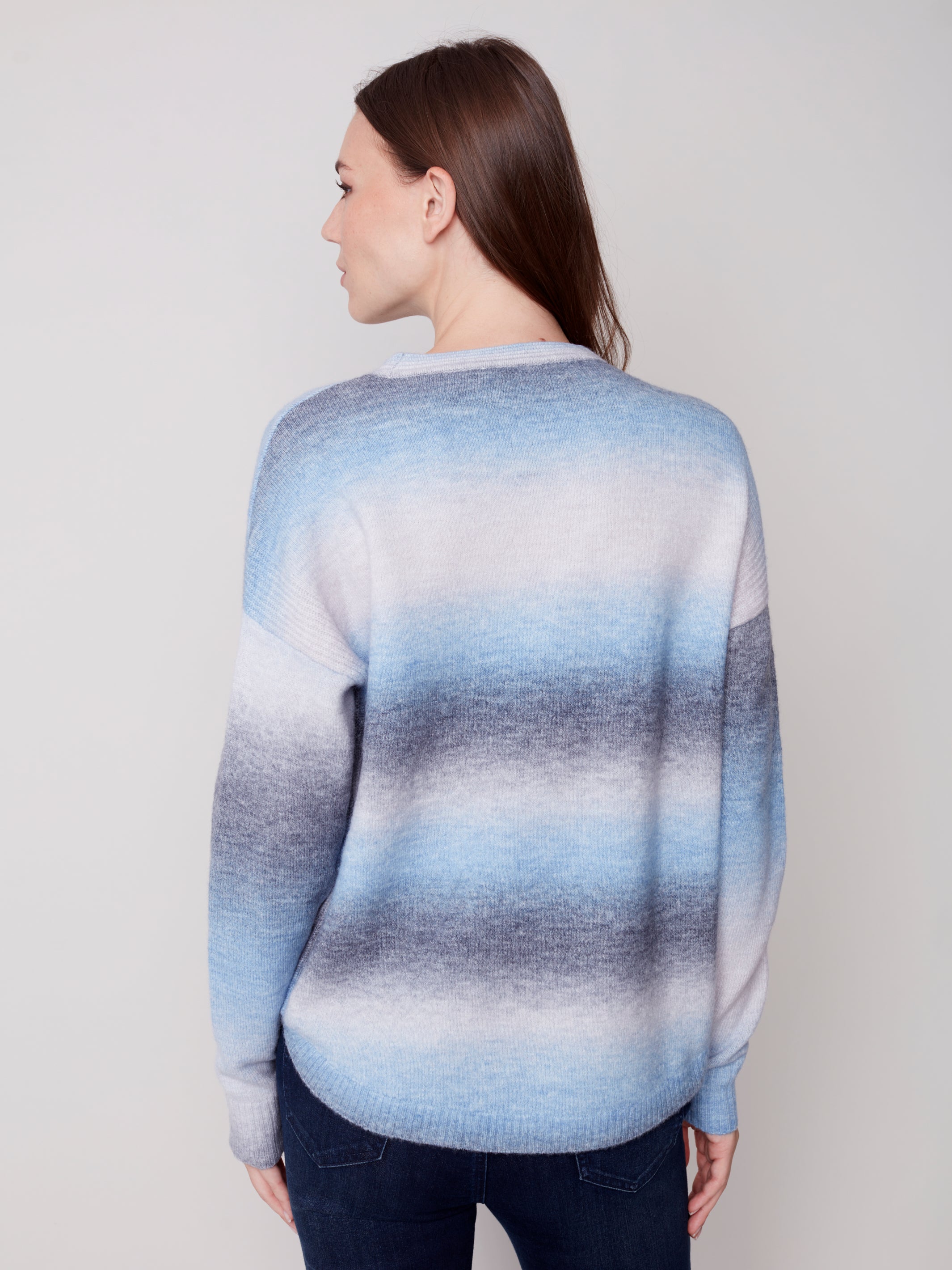 Sweater With Detachable Scarf C2420O/605B