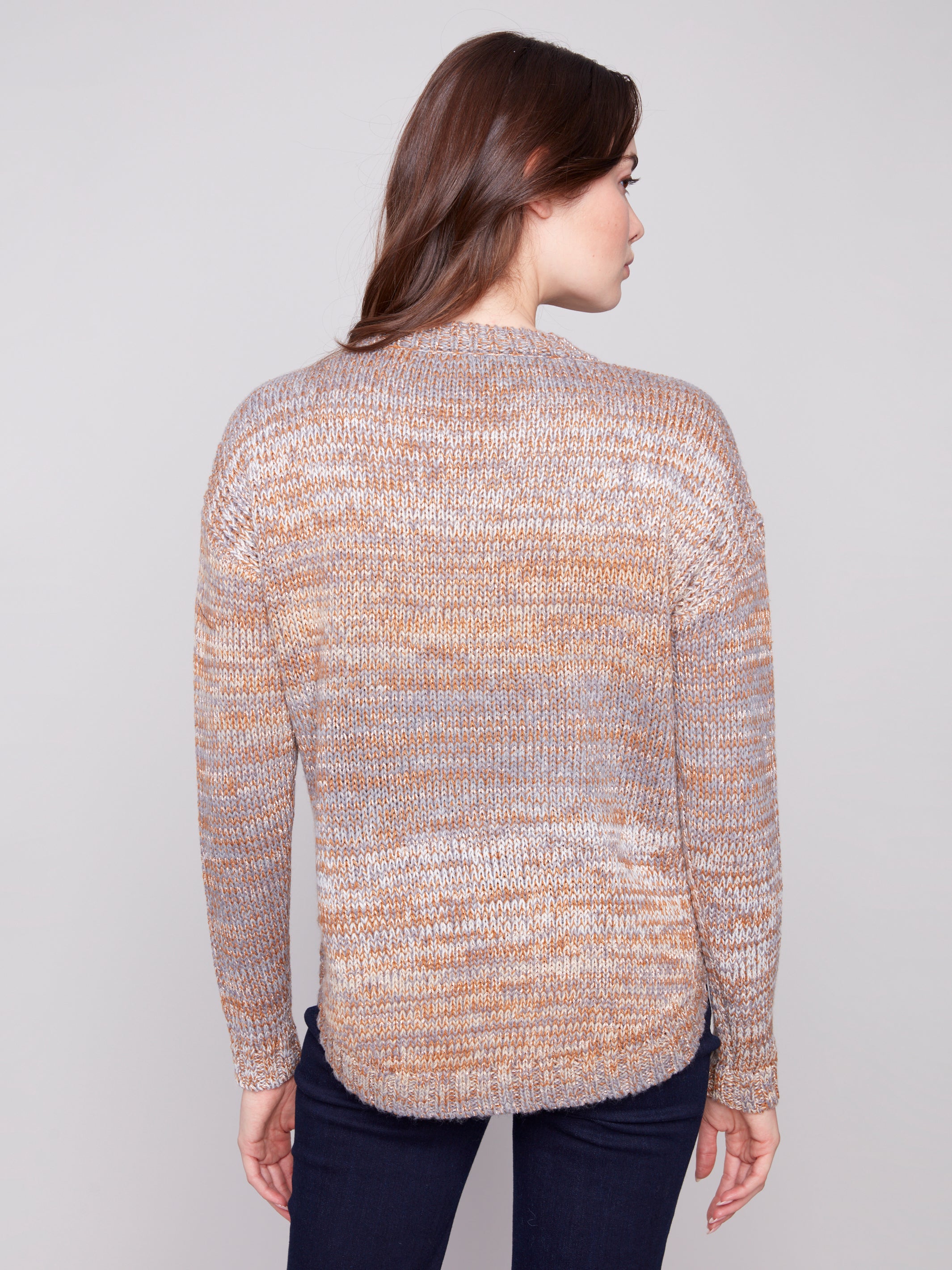 Sweater With Removable Scarf C2420Y/357C