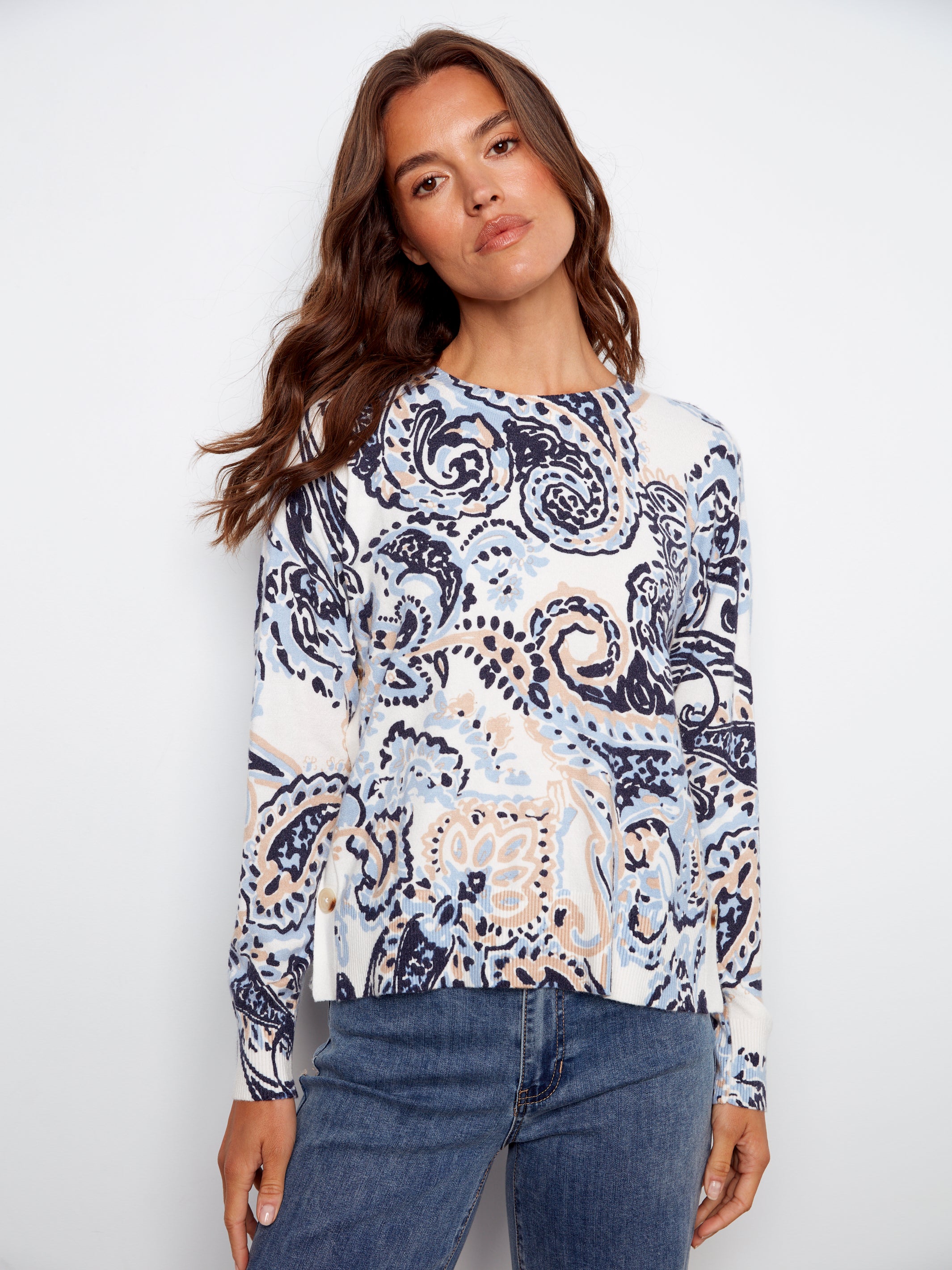 Crew Neck Sweater C2668PR/464A