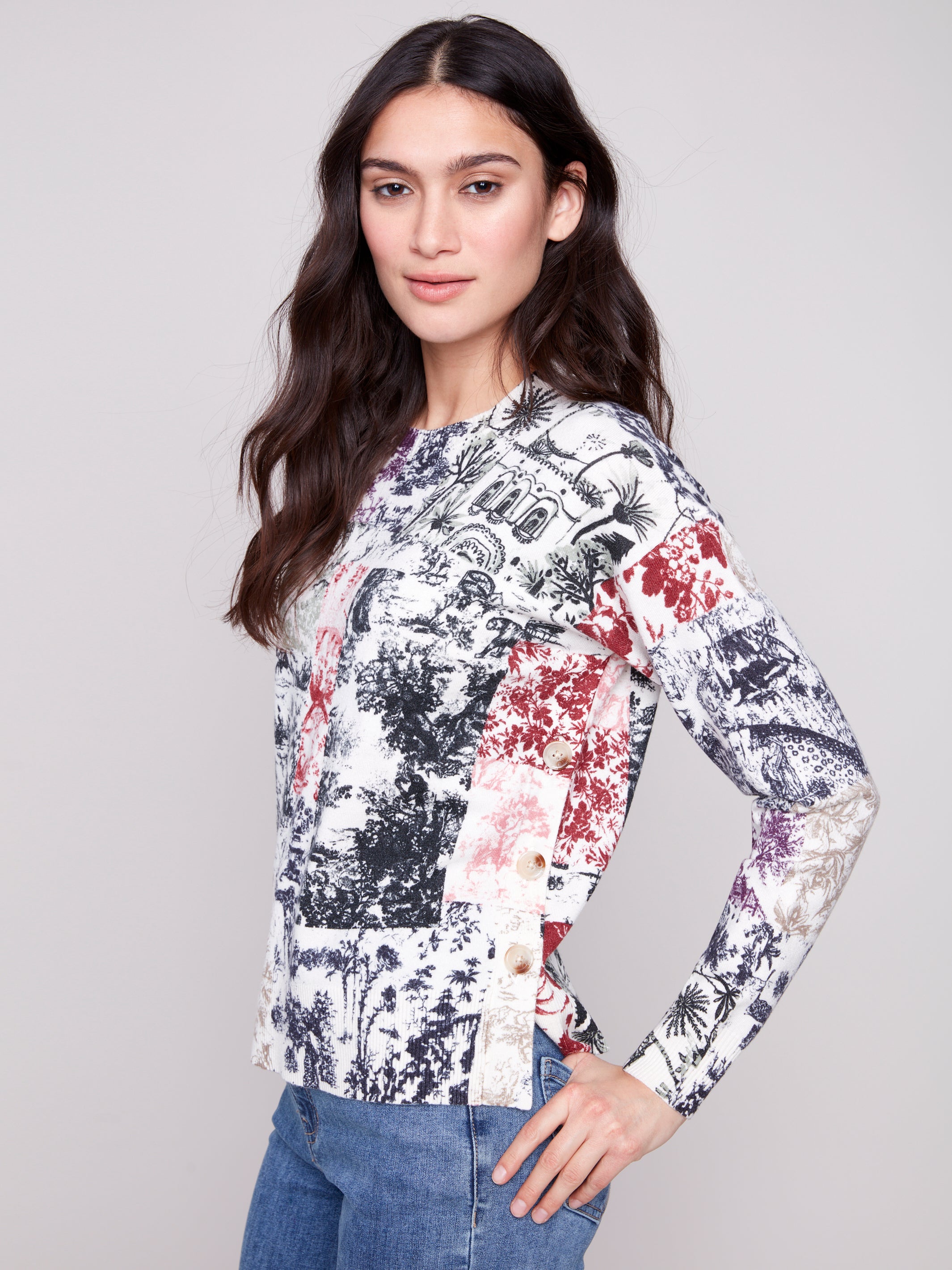 Crew Neck Sweater C2668PR/464A