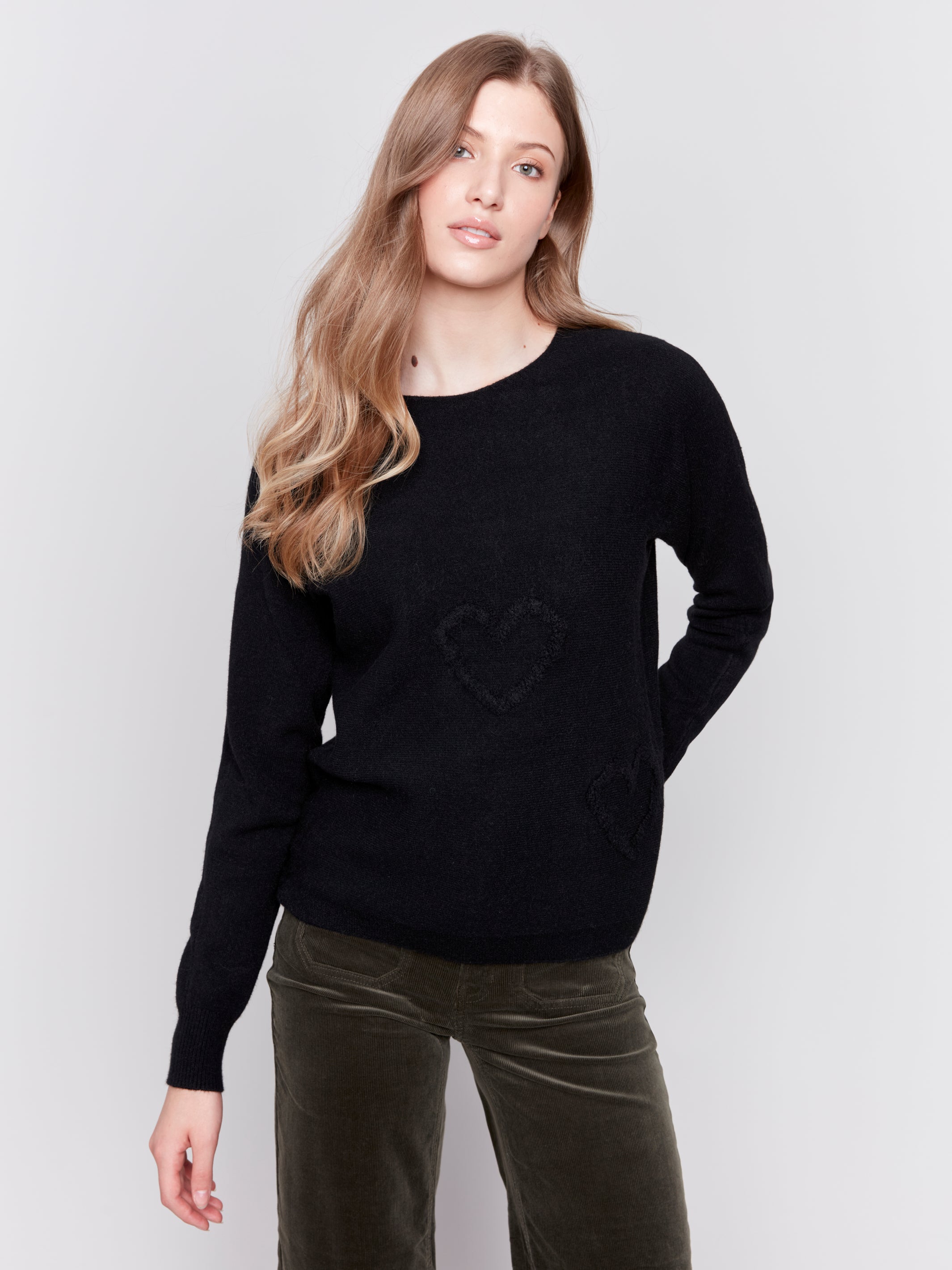 Crew Neck Drop Shoulder W Button Detail C2684-464A