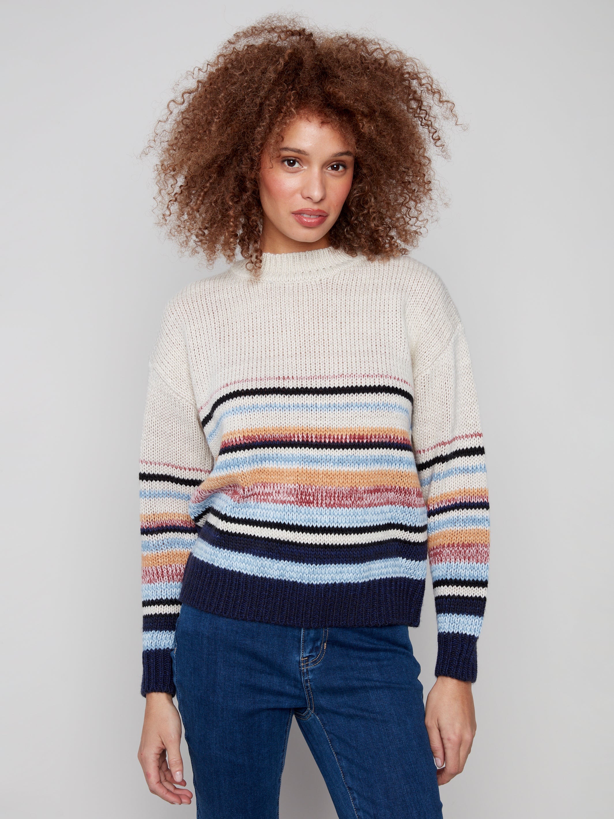 Multicolor Stripe Sweater C2904/364