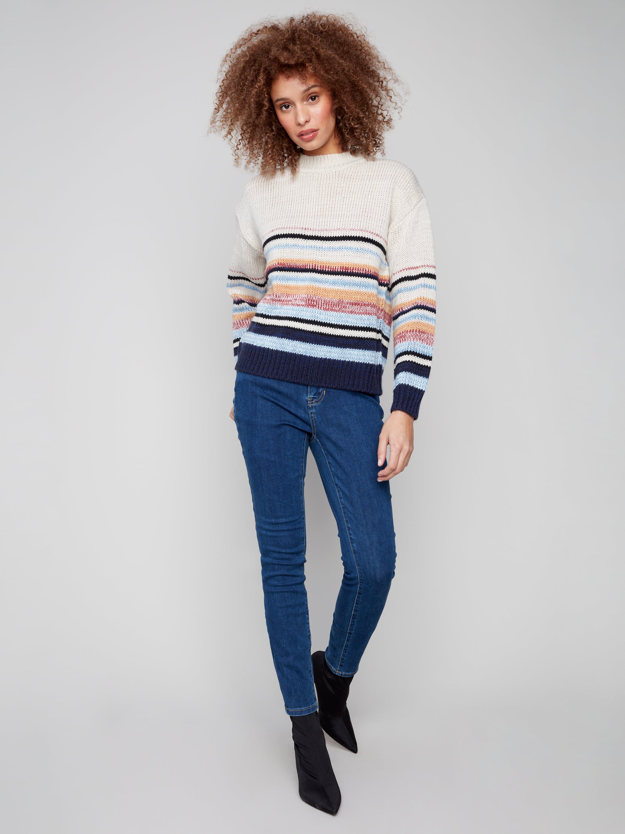 Multicolor Stripe Sweater C2904/364
