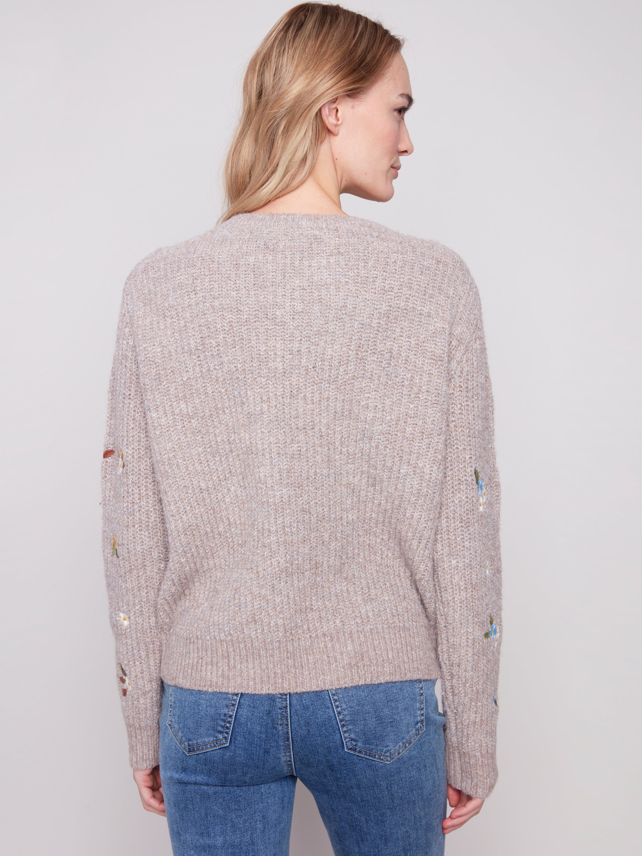 Crewneck Embroidered Sweater C2925/985B
