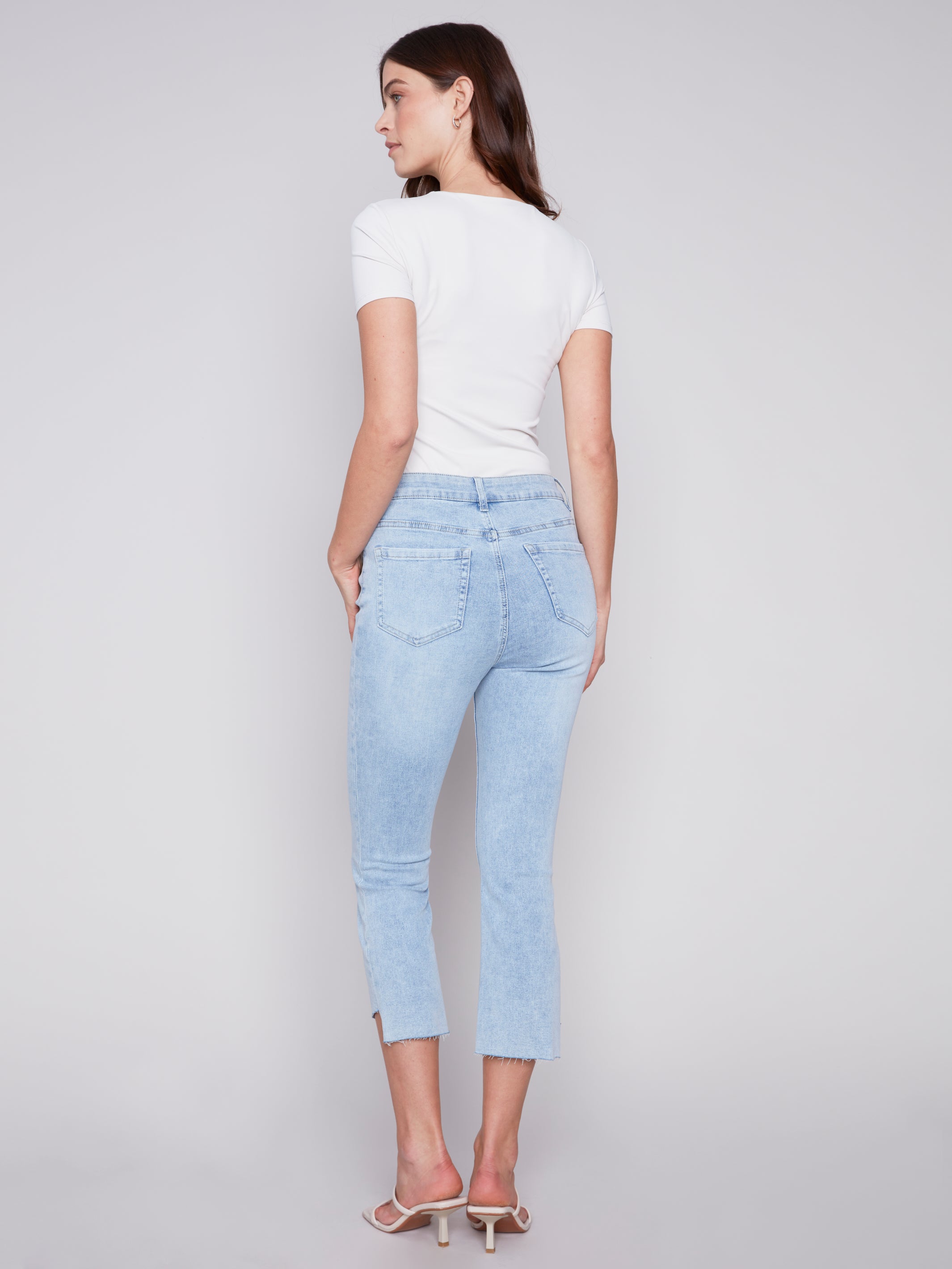 Bell Bottom Raw Edge Hem C5466/618C