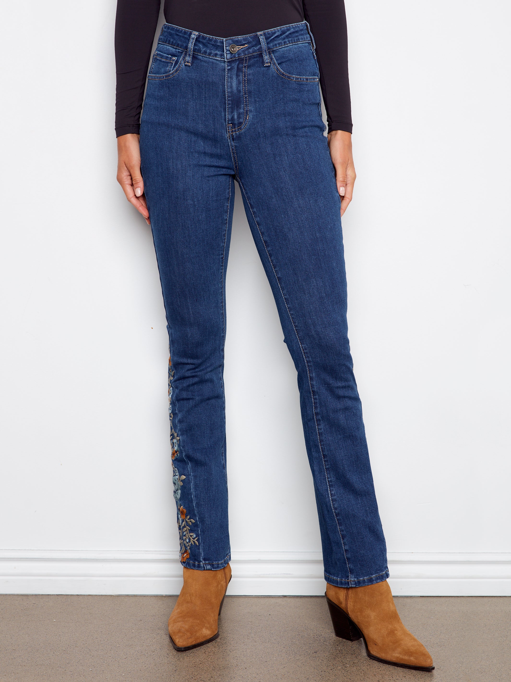 Bootcut 5 Pocket Embroidered Jean C5574/431D