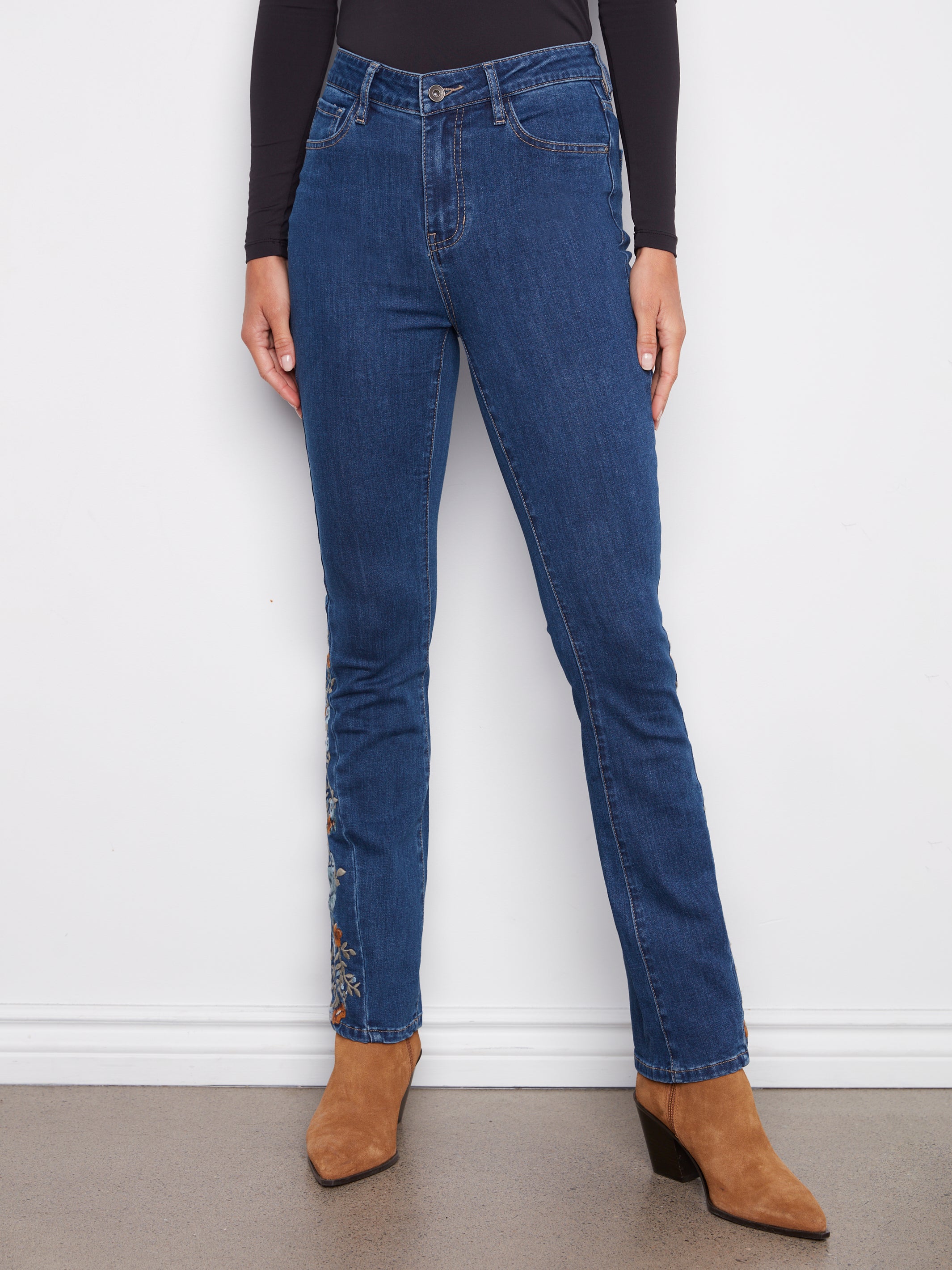 Bootcut 5 Pocket Embroidered Jean C5574/431D