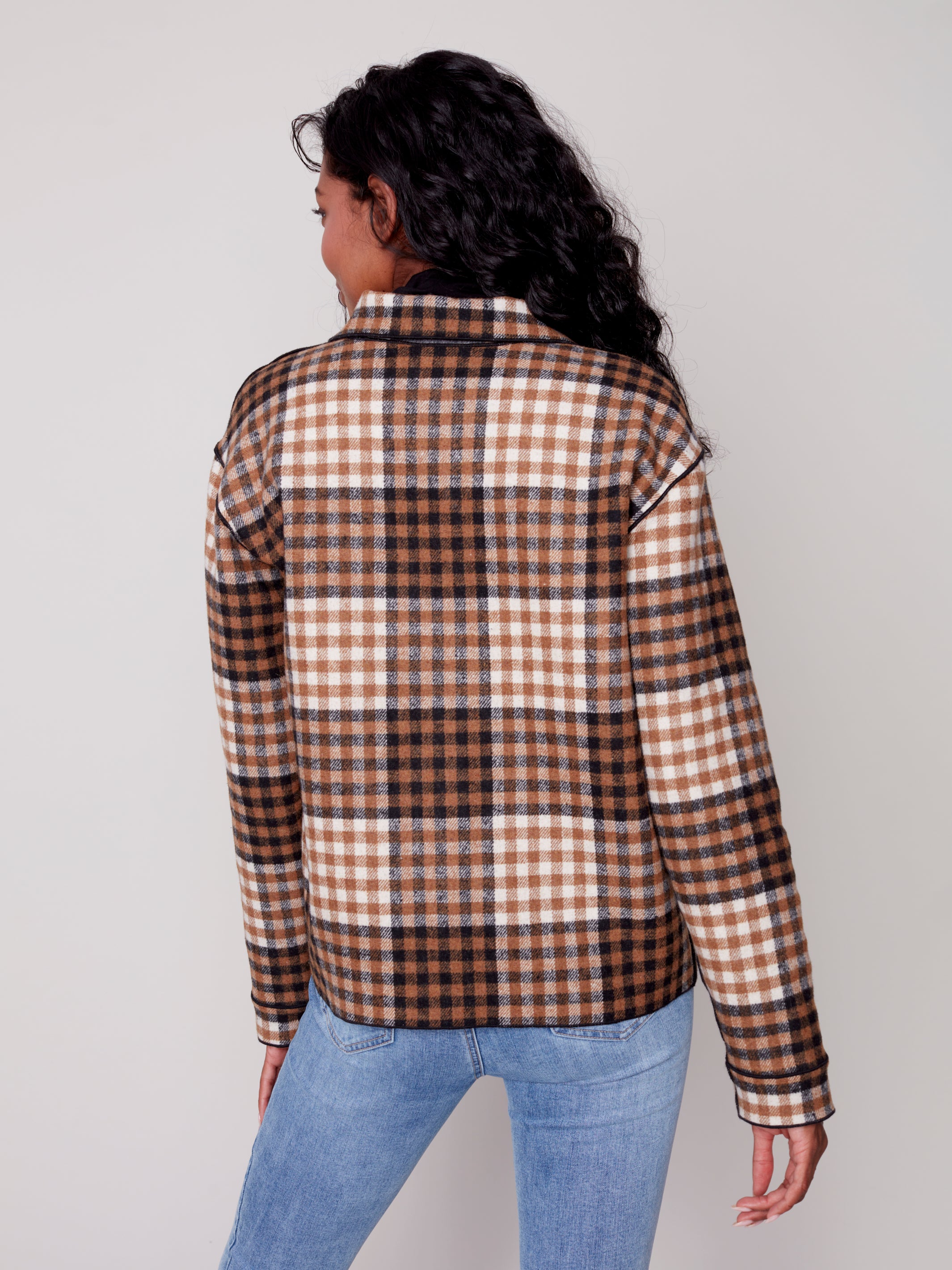 Plaid Reversible Short Jacket C6185RR-134B P510