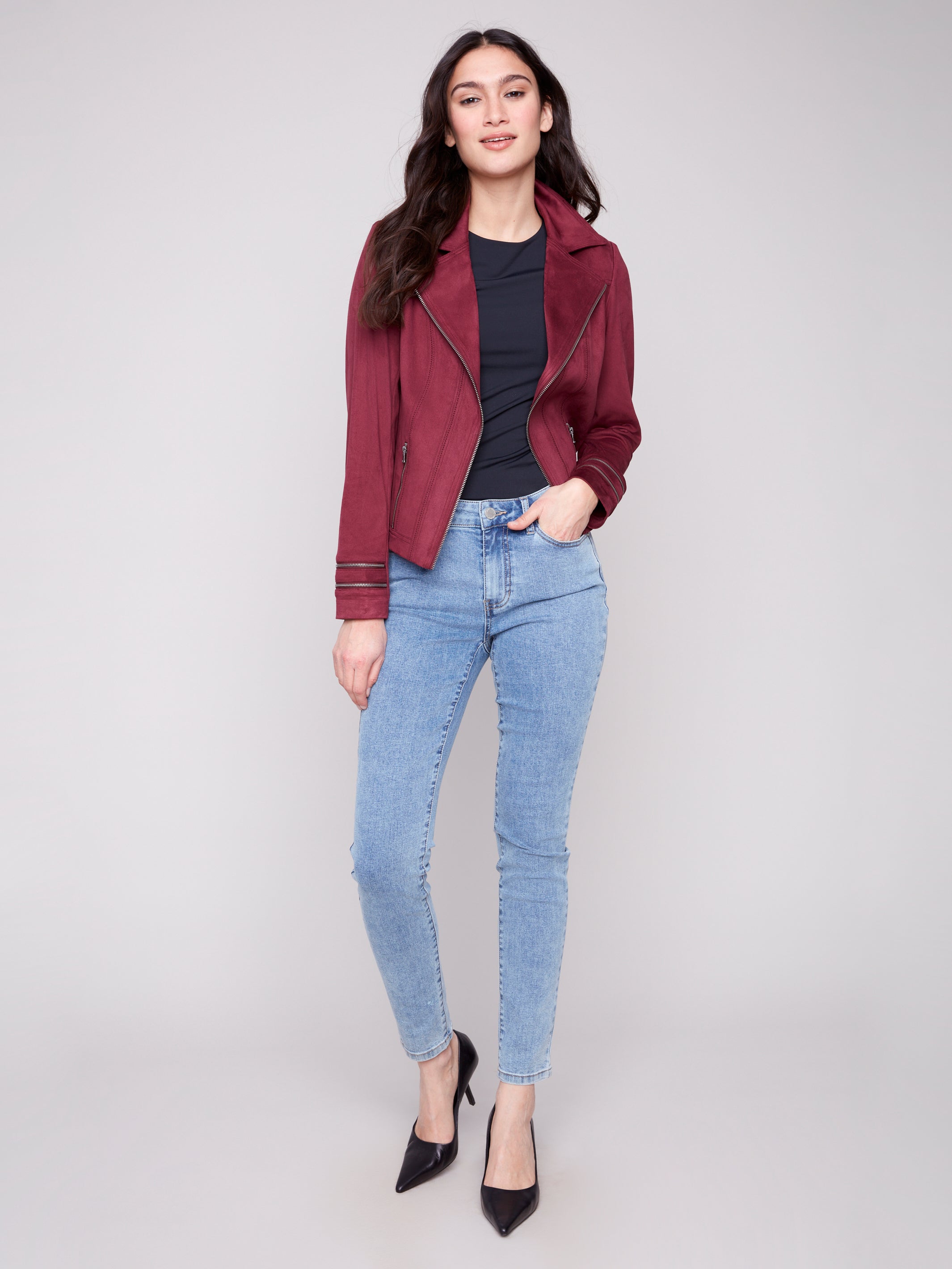 Vintage Faux Leather Jacket C6231Y/869A