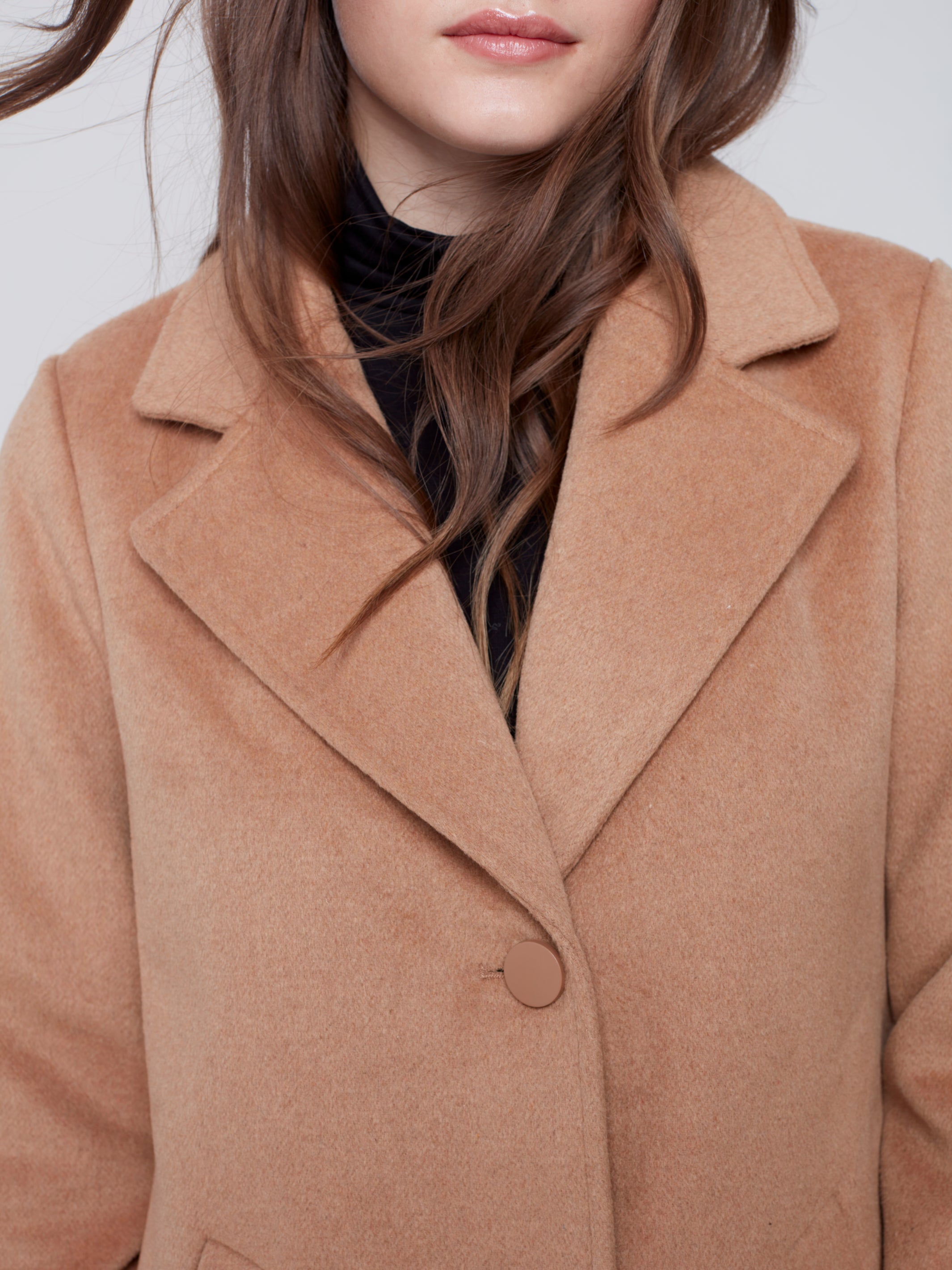 Solid Melton Tailored Coat C6280/772B 610