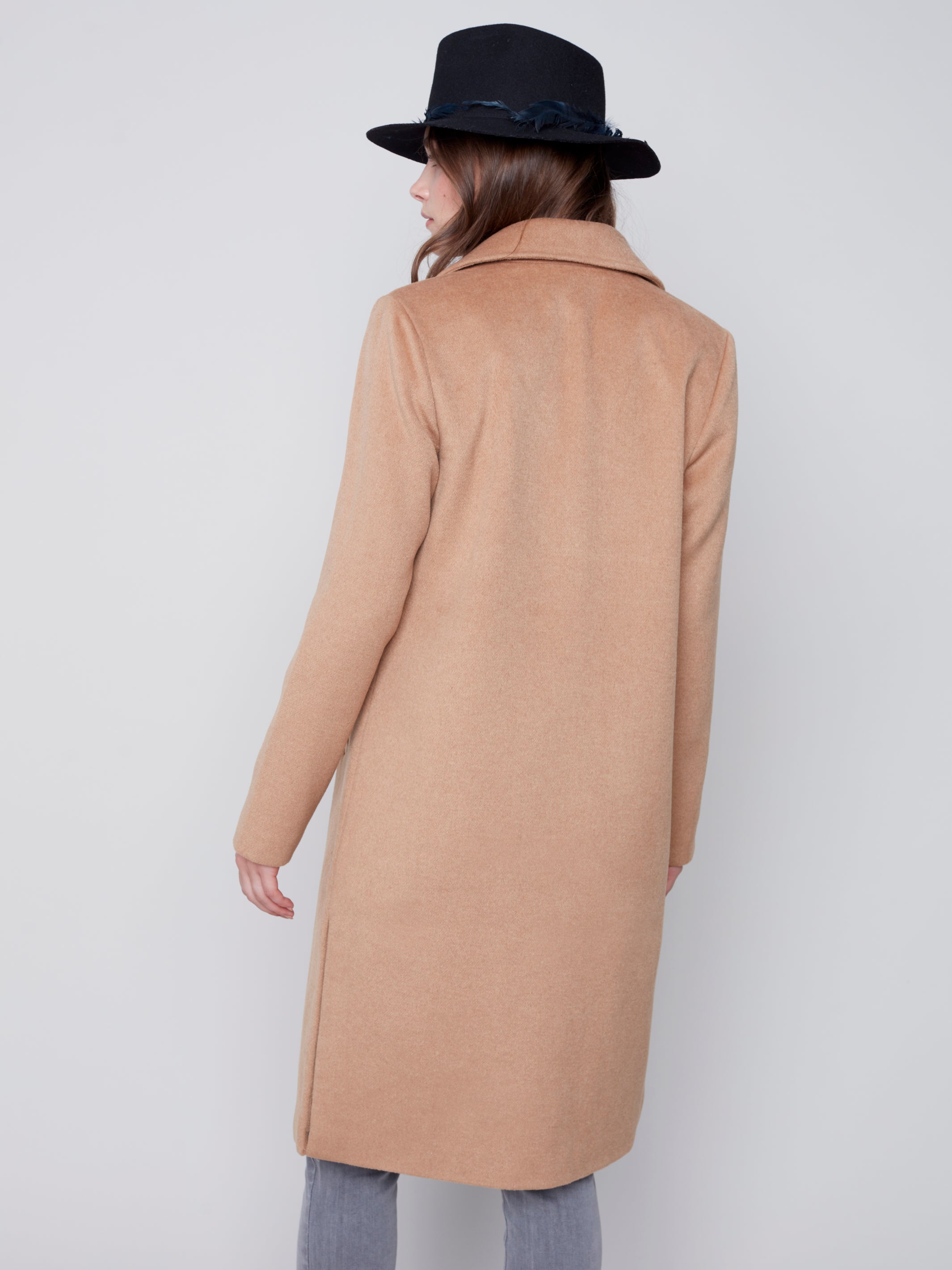 Solid Melton Tailored Coat C6280/772B 610