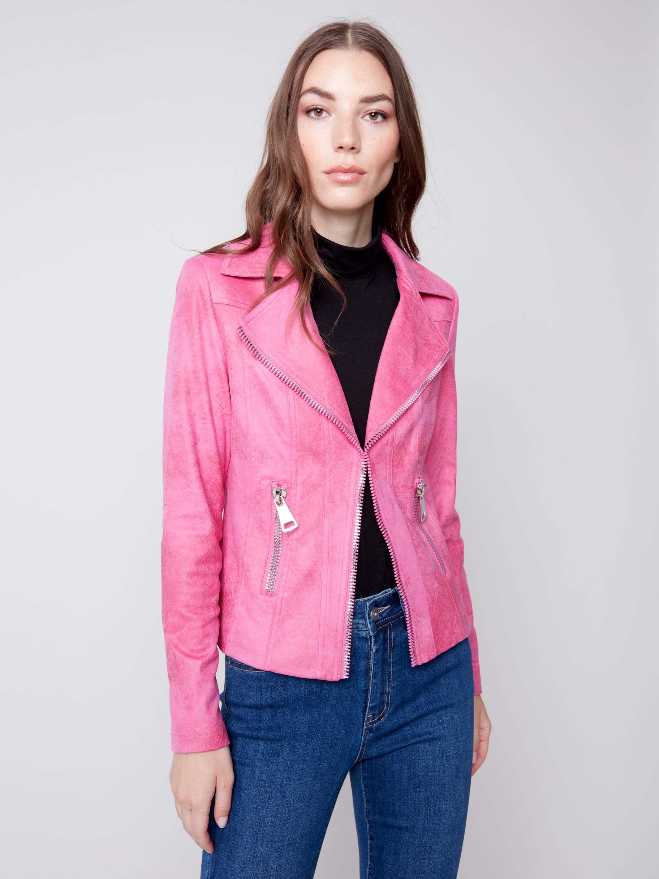 Moto Jacket With Zipper C6282/869A 112