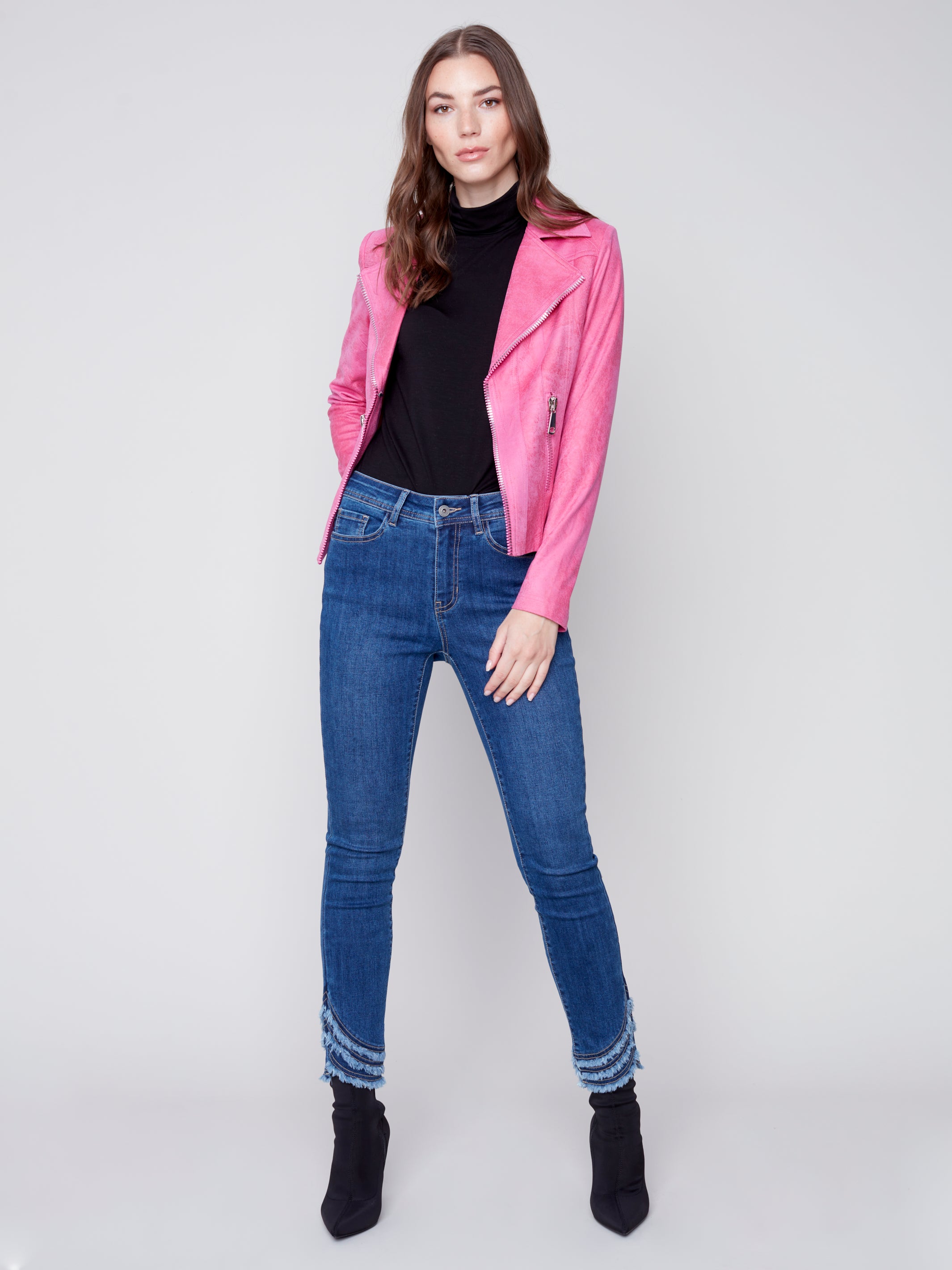 Moto Jacket With Zipper C6282/869A 112