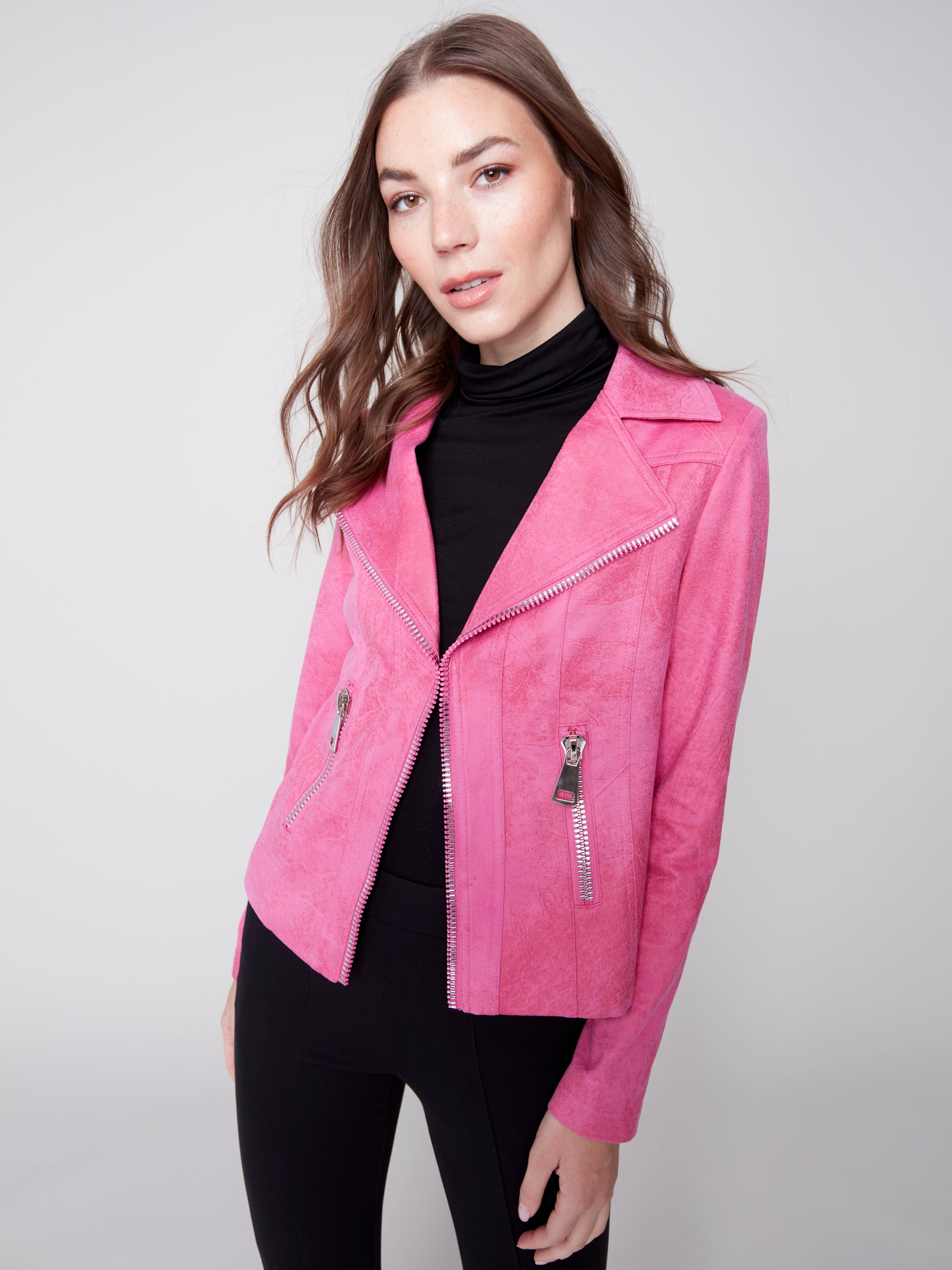 Moto Jacket With Zipper C6282/869A 112