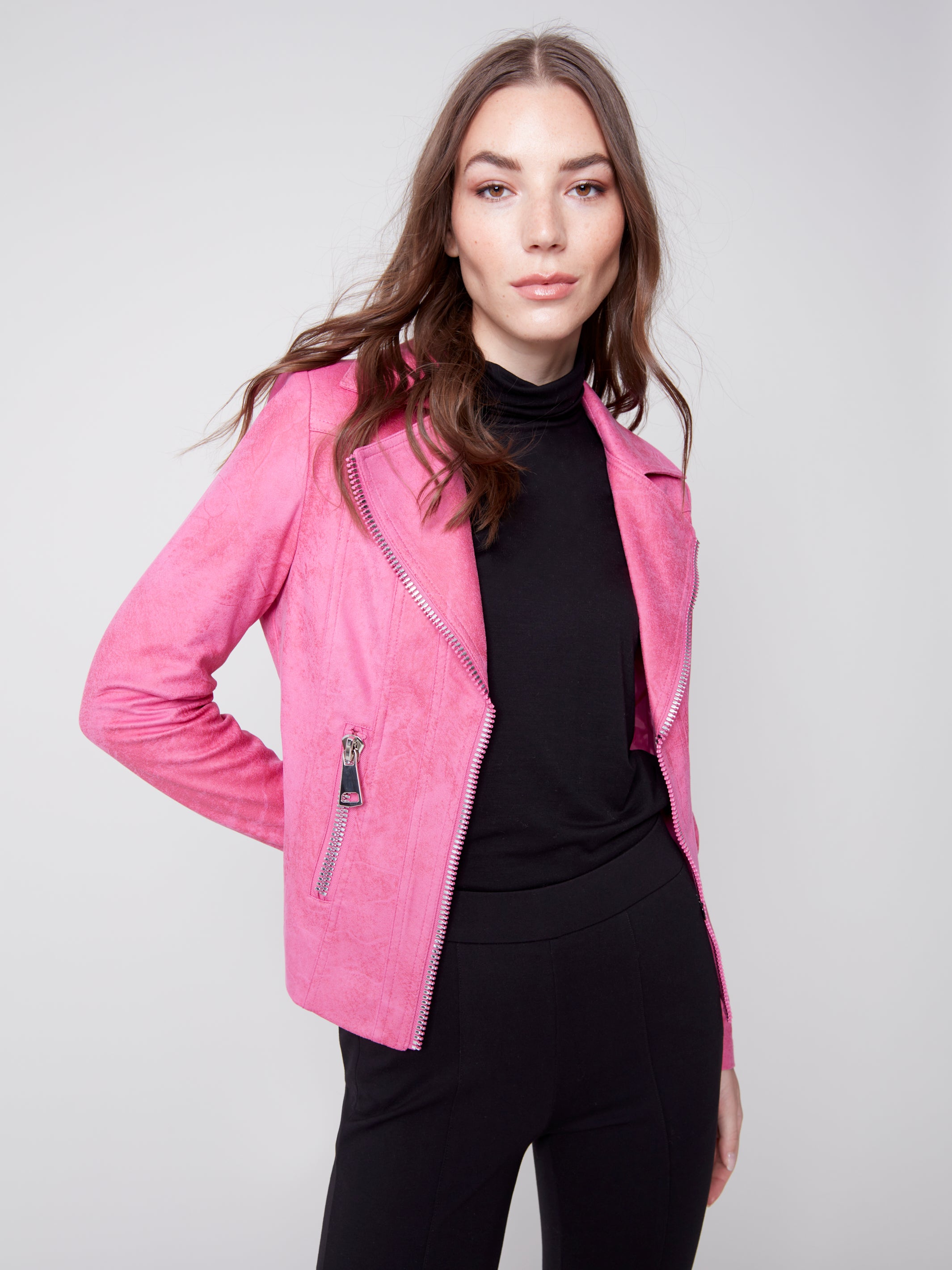 Moto Jacket With Zipper C6282/869A 112
