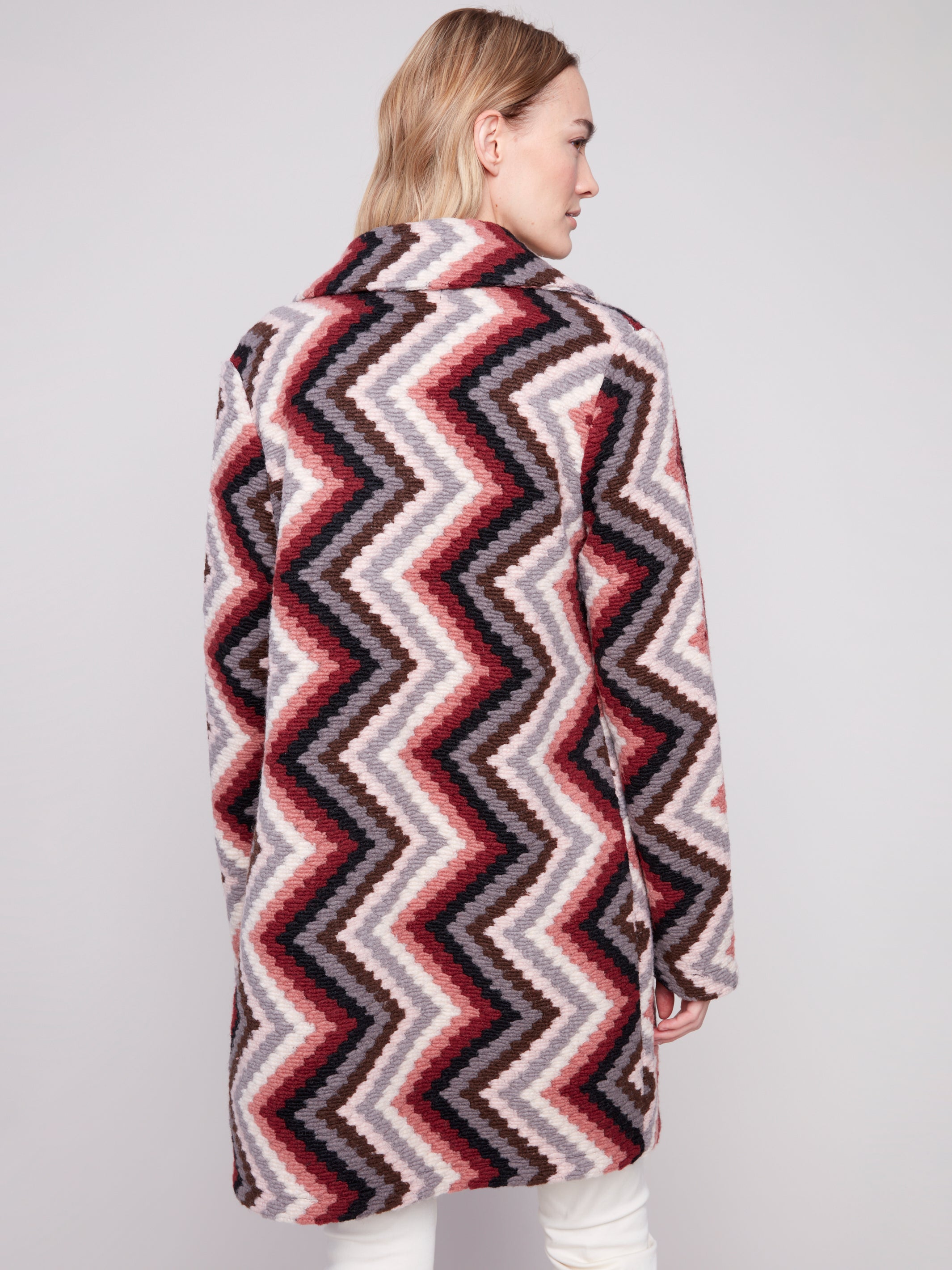 Plushy Knit Coat C6346R/642B