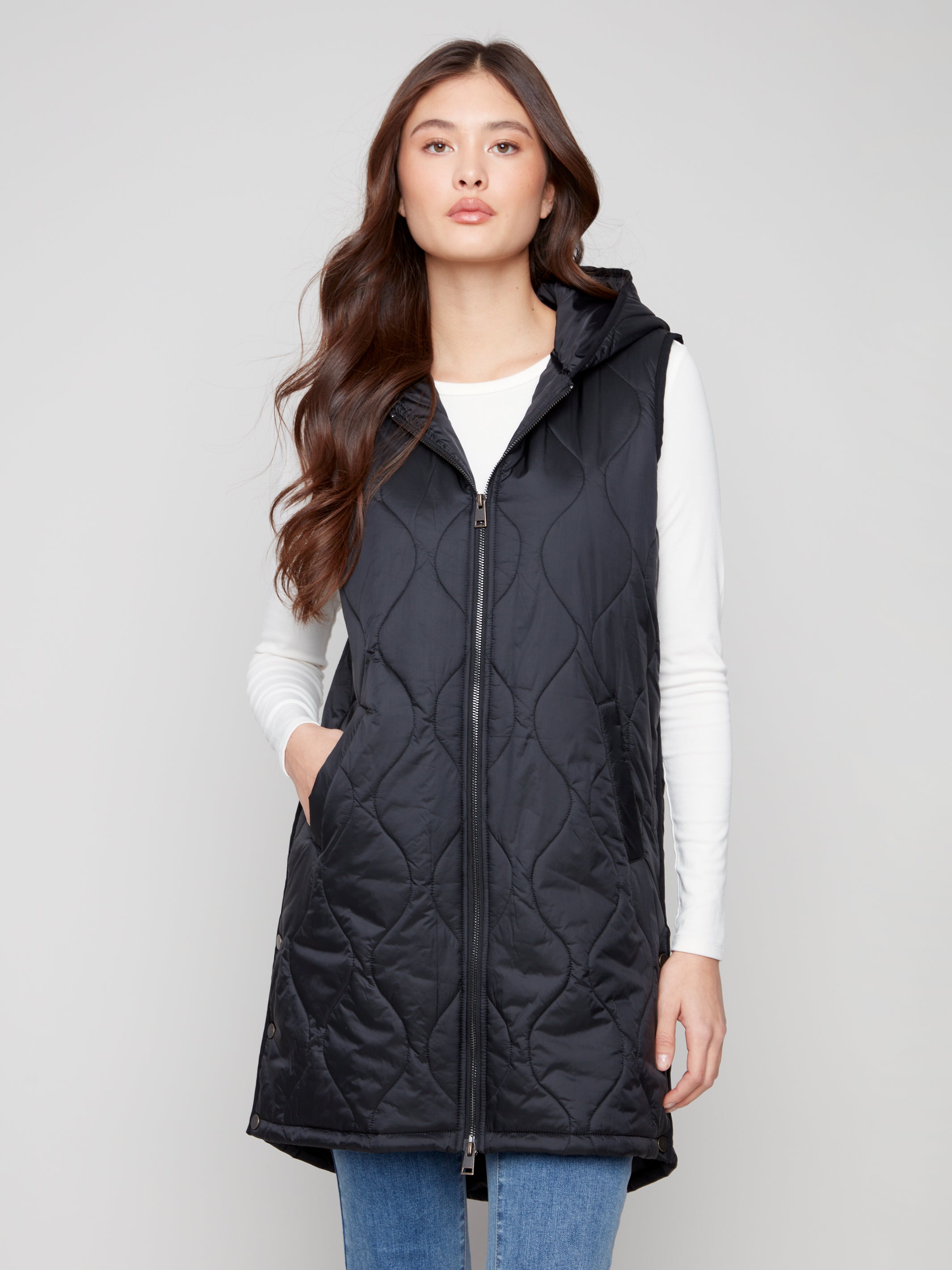 Pearlized Puffer Vest C6365/135B