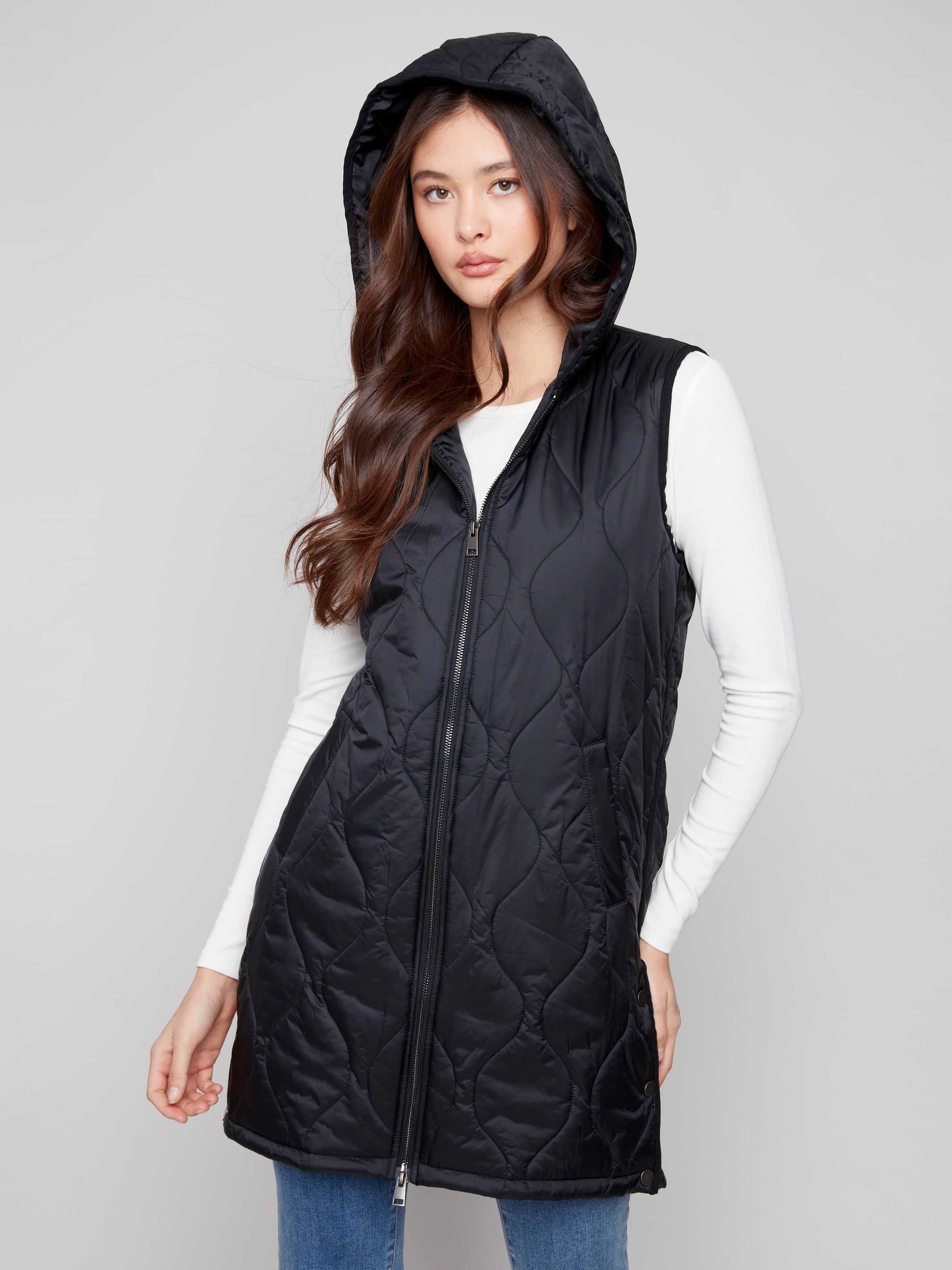 Pearlized Puffer Vest C6365/135B