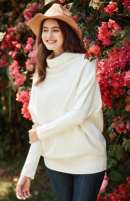 SLOUCH NECK DOLMAN PULLOVER (More Colors)