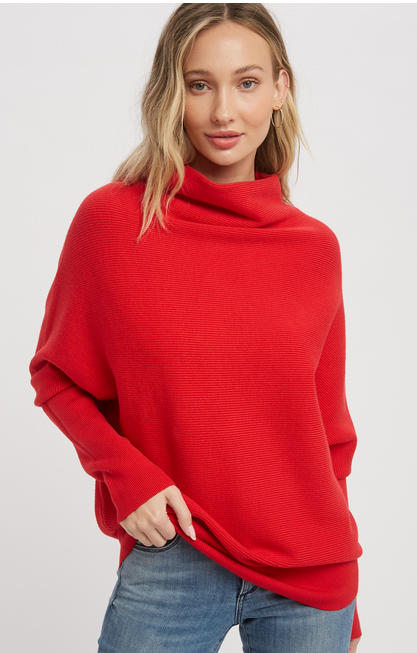 SLOUCH NECK DOLMAN PULLOVER (More Colors)