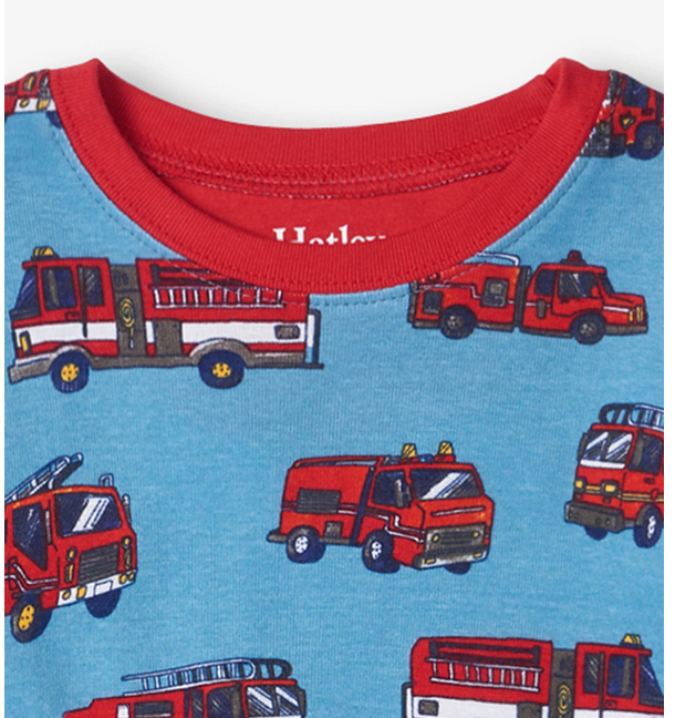 Fire Trucks Cotton Pajama Set FTK2040