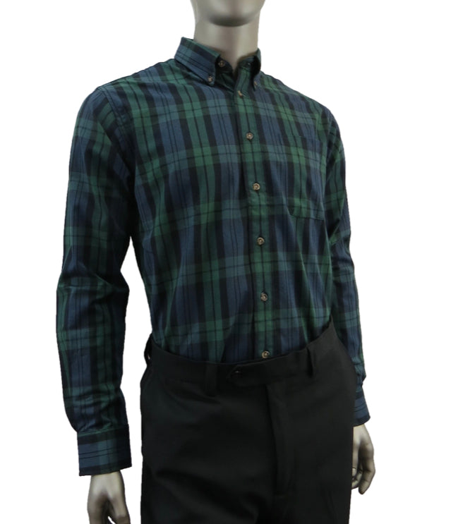 Long Sleeve Button Down Collar Sport Shirt 255404