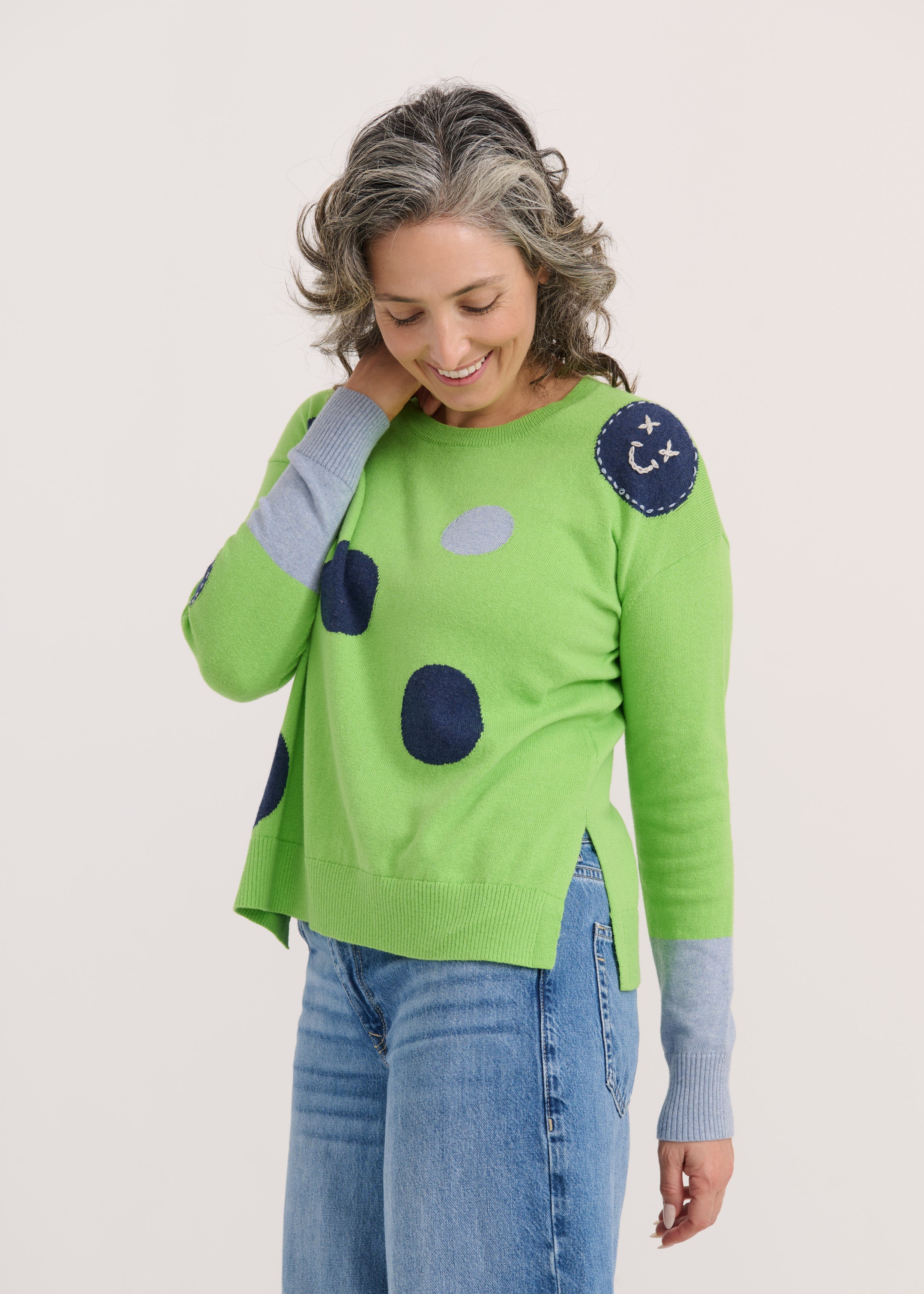 Spots Intarsia Sweater ZP7510U