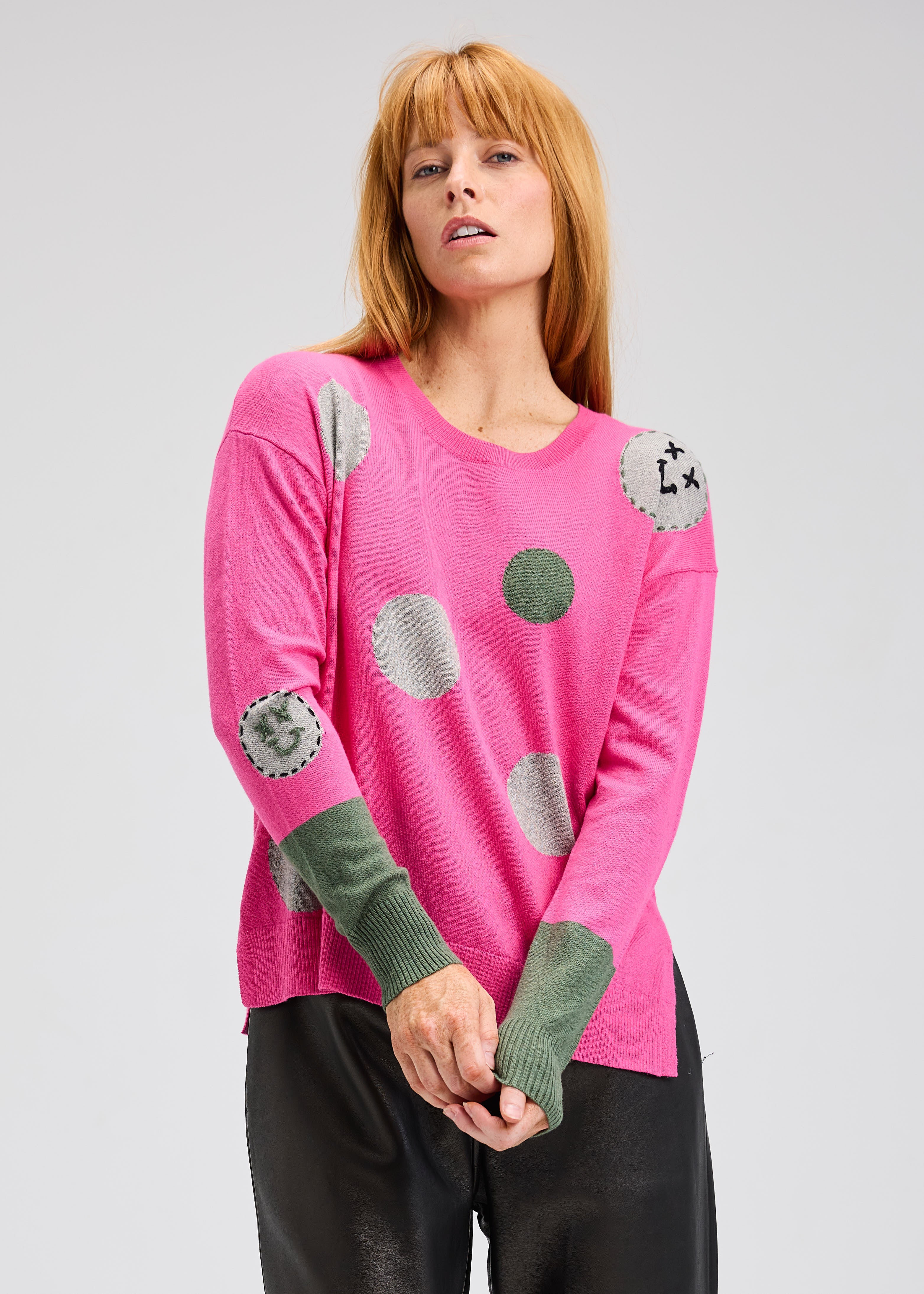 Spots Intarsia Sweater ZP7510U