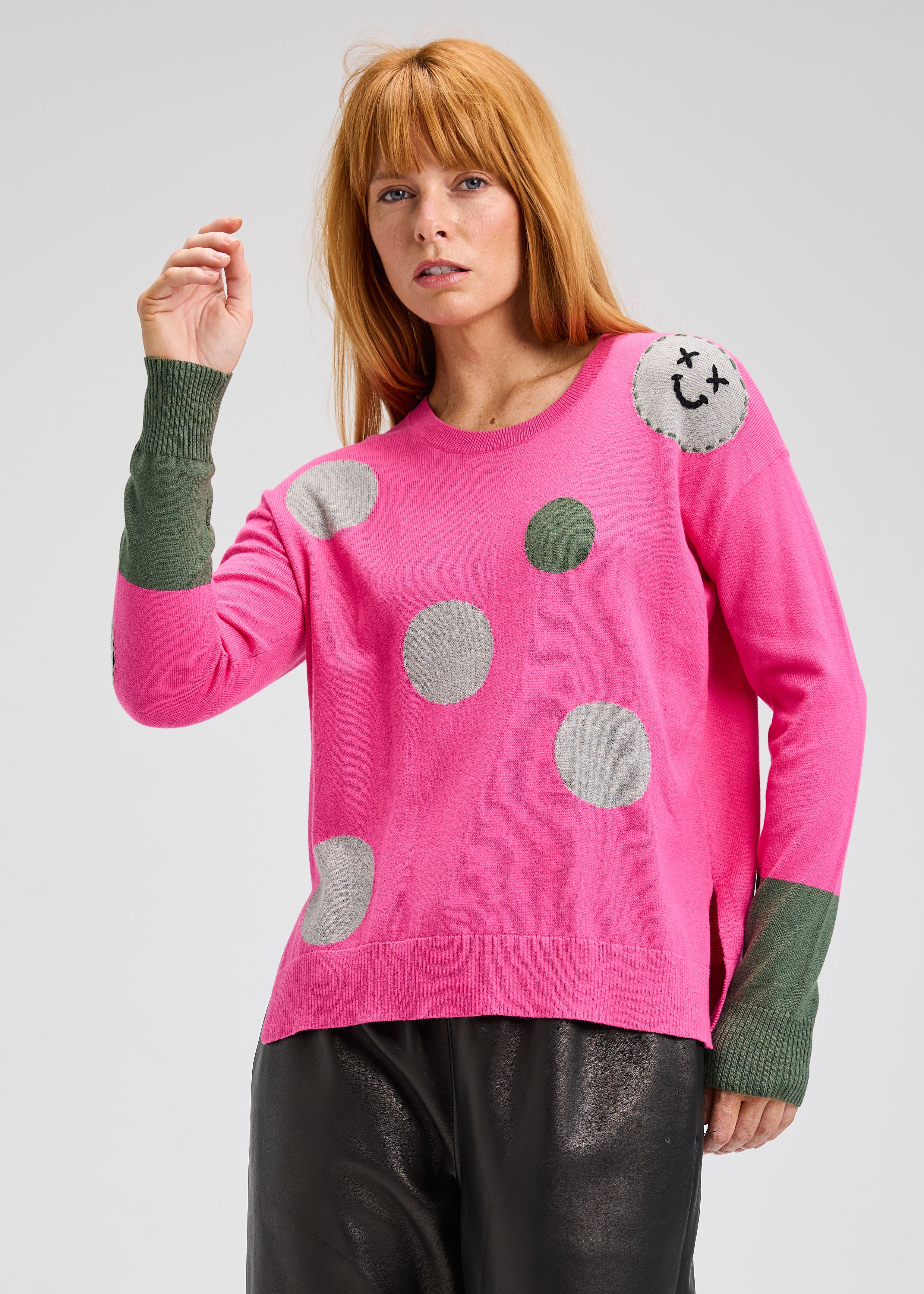 Spots Intarsia Sweater ZP7510U